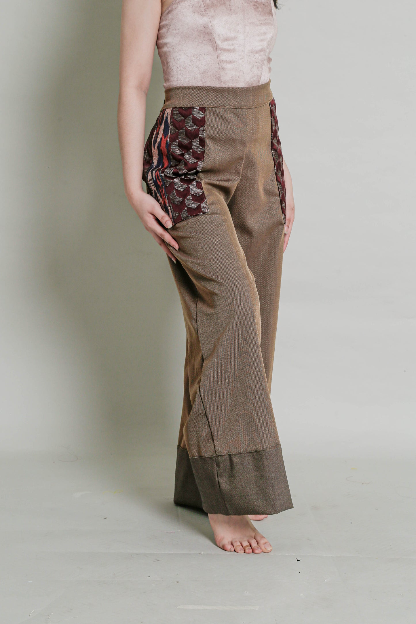 Magaan Kasama Non-Crumple Pants with T'nalak