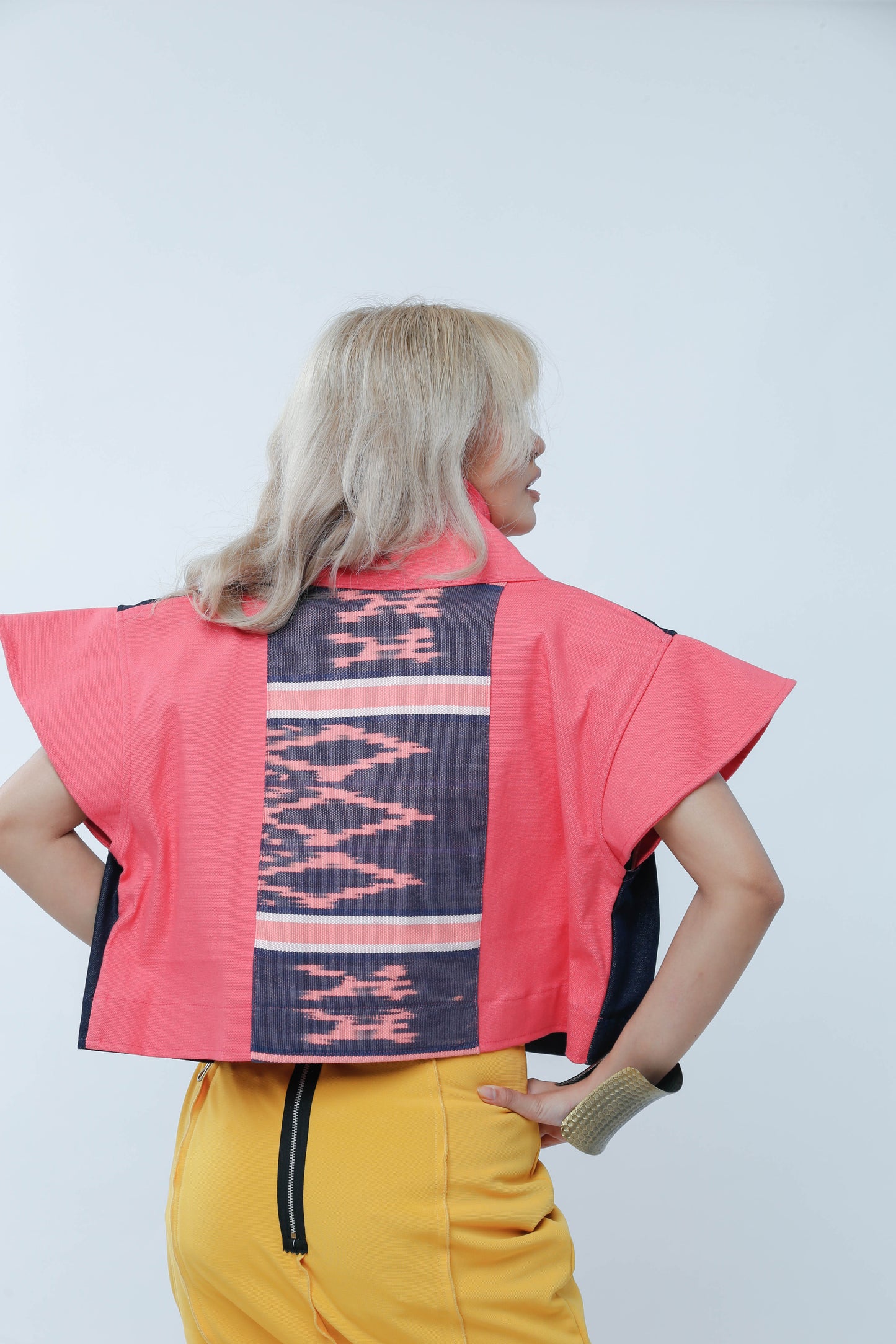 I Got Your Back in Pink Ikat of the North