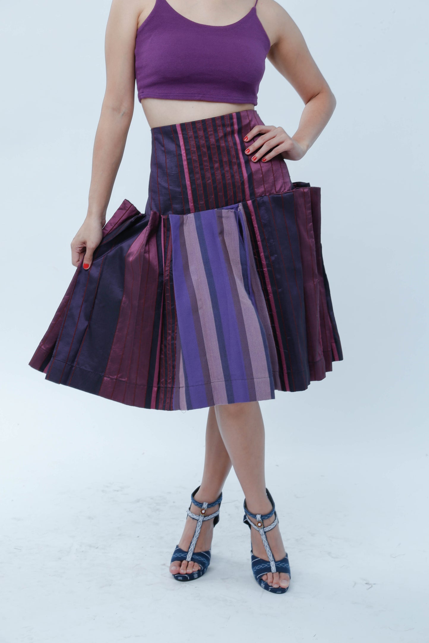 Ube Pleated Skirt