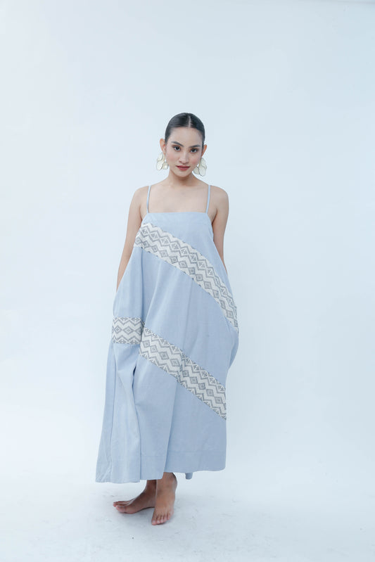 Gantimpala Dress in Light Denim
