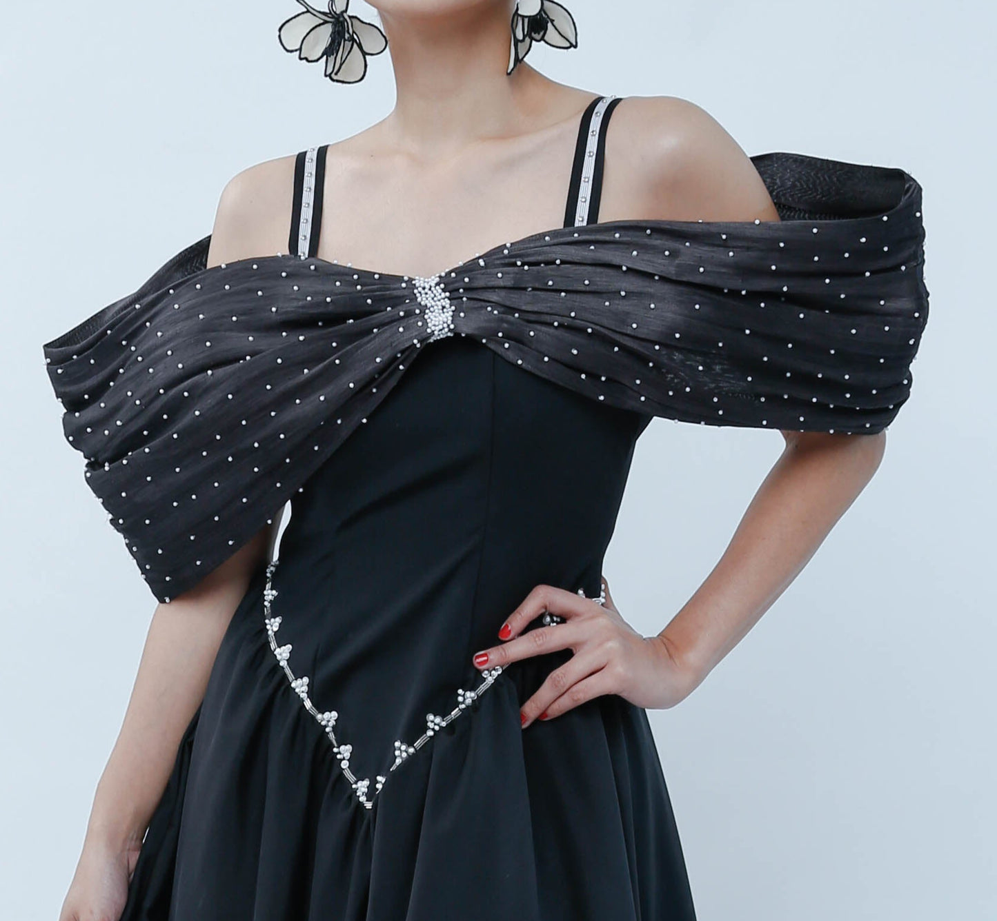 Best Actress Long Gown Black