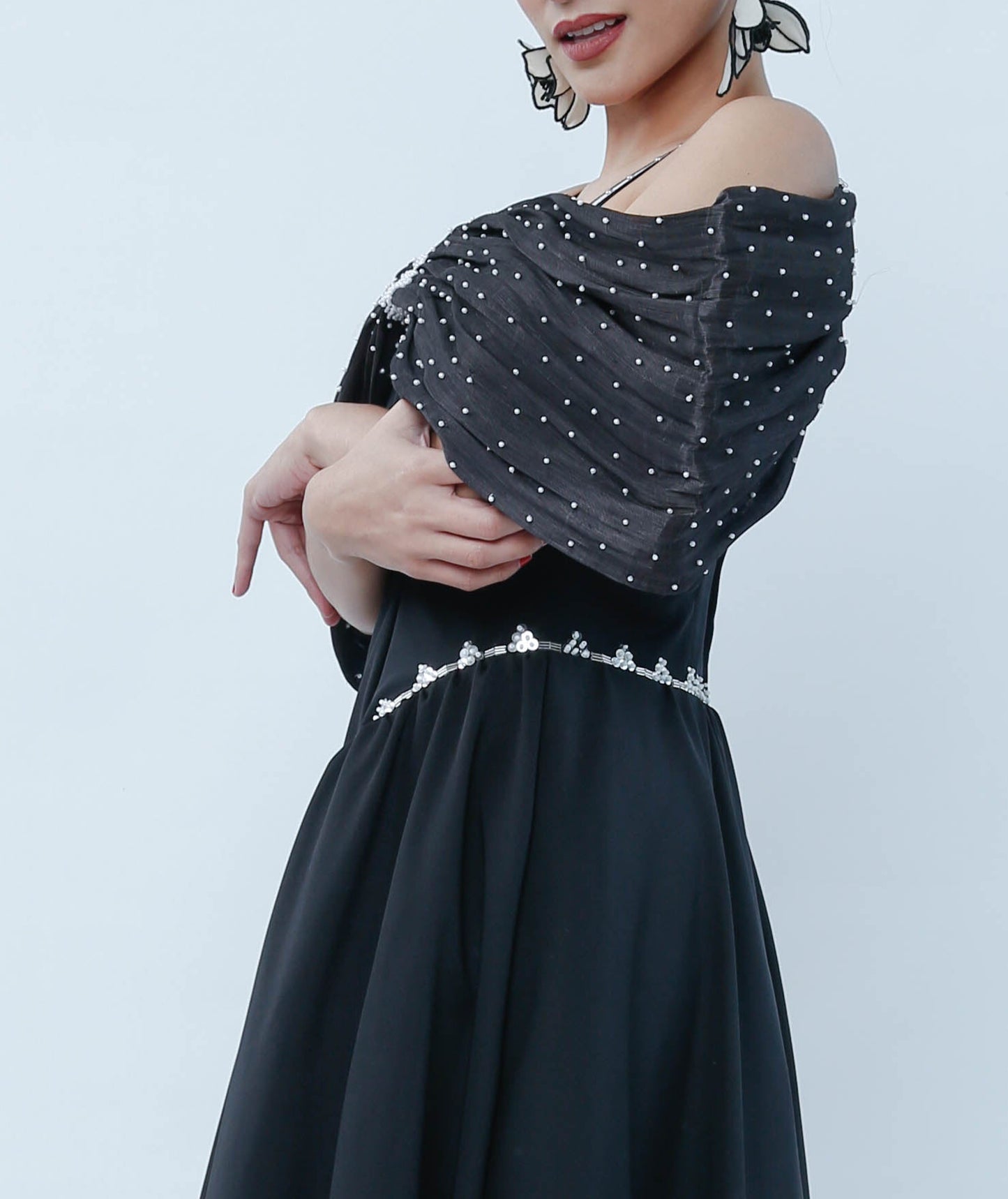 Best Actress Long Gown Black
