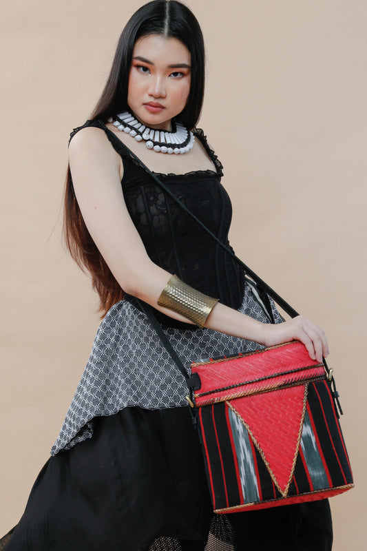 Detalye Bamboo Bag by Teduray Tribe with Ifugao Weave