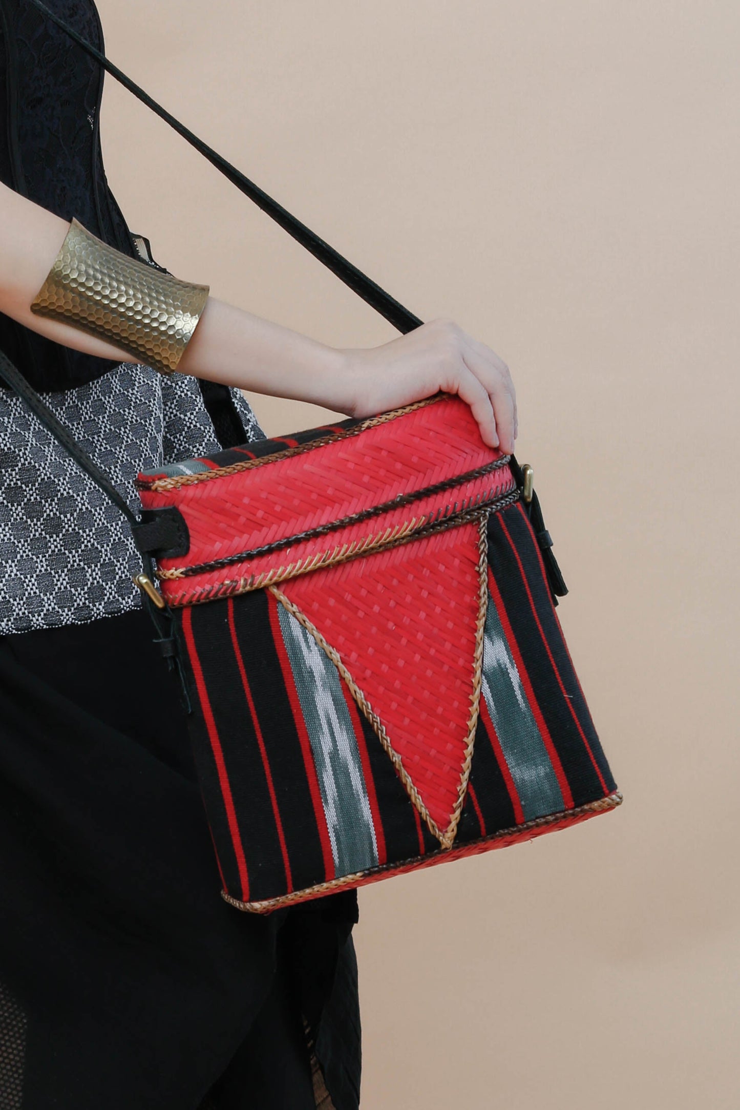 Detalye Bamboo Bag by Teduray Tribe with Ifugao Weave