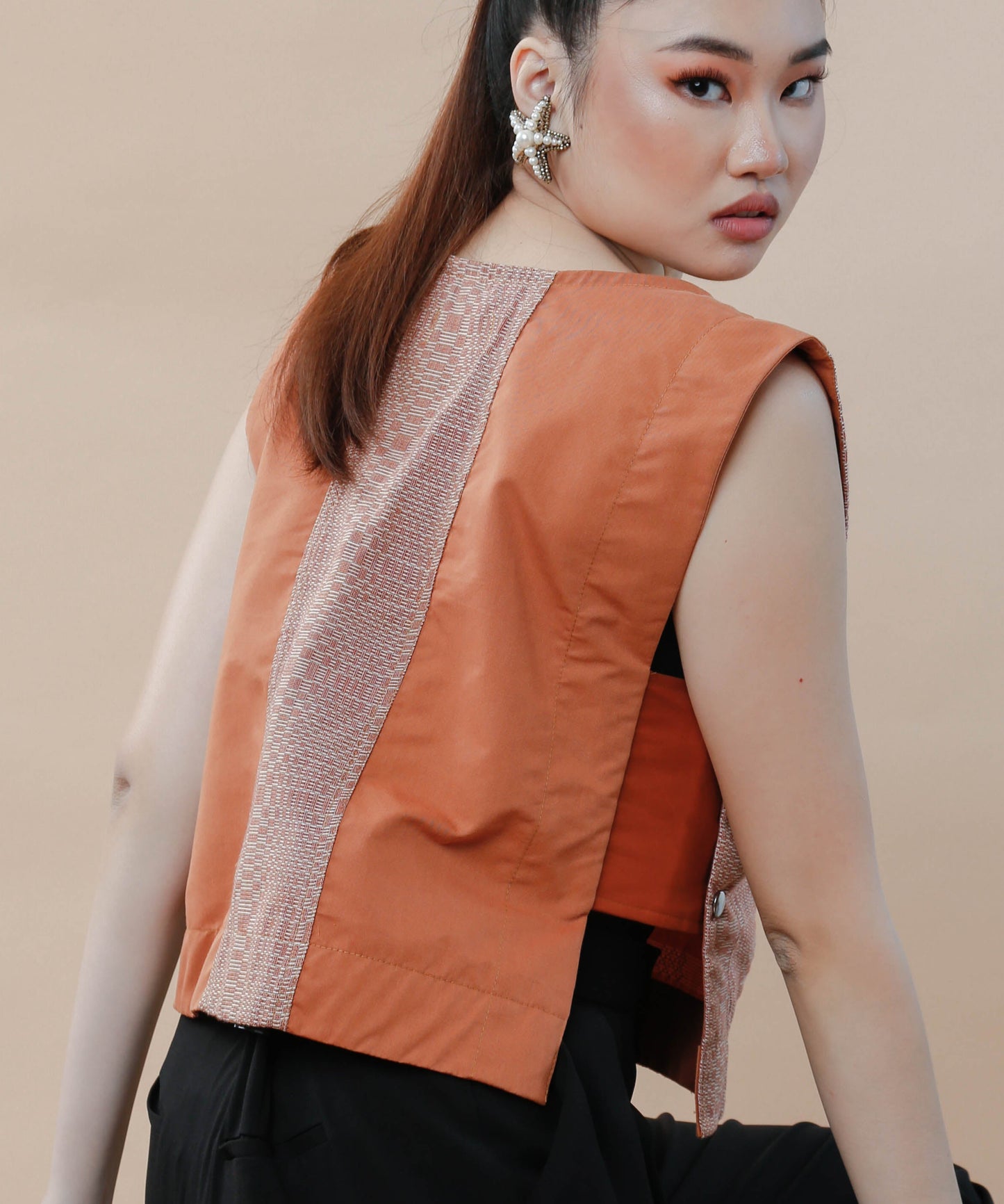 Nakakatuwa Baliktaran Bib with Side Snaps