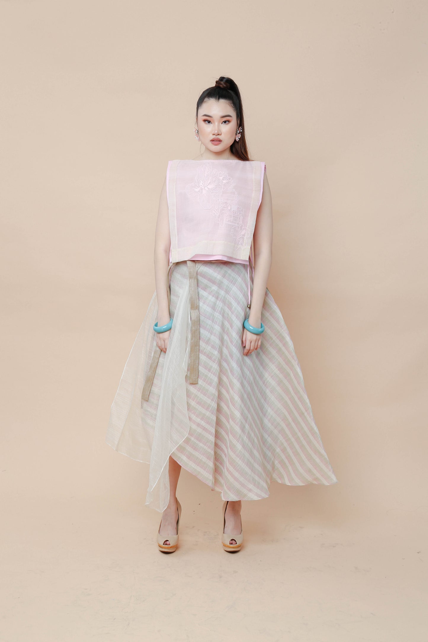 Gumamela Pink Barong Bib