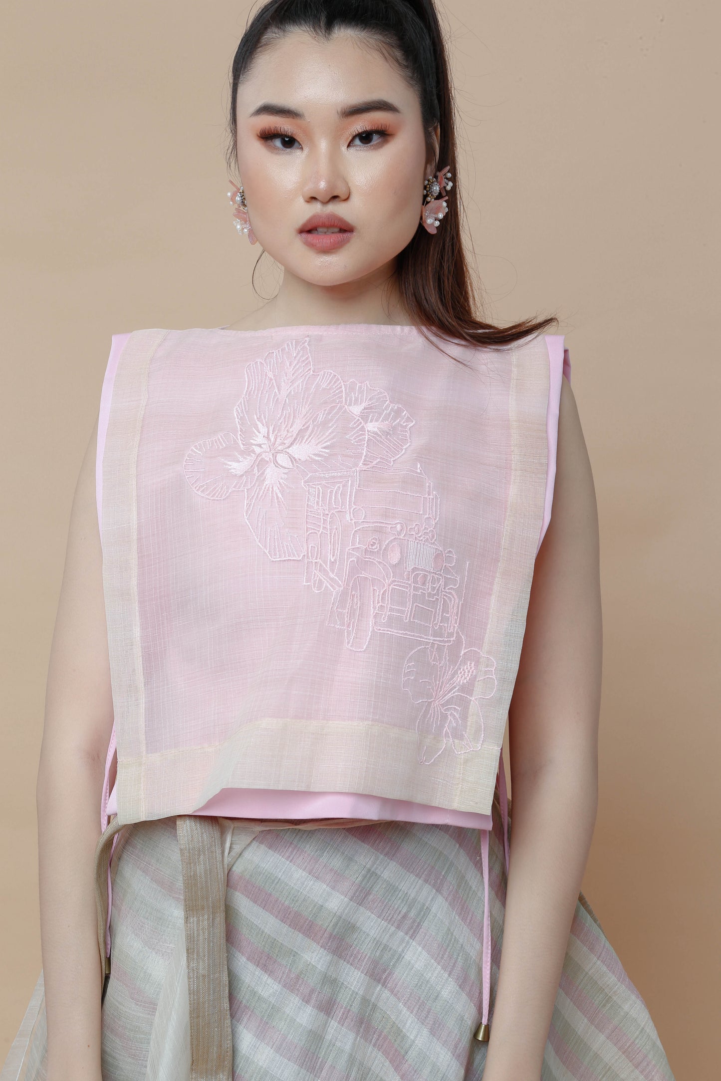 Gumamela Pink Barong Bib