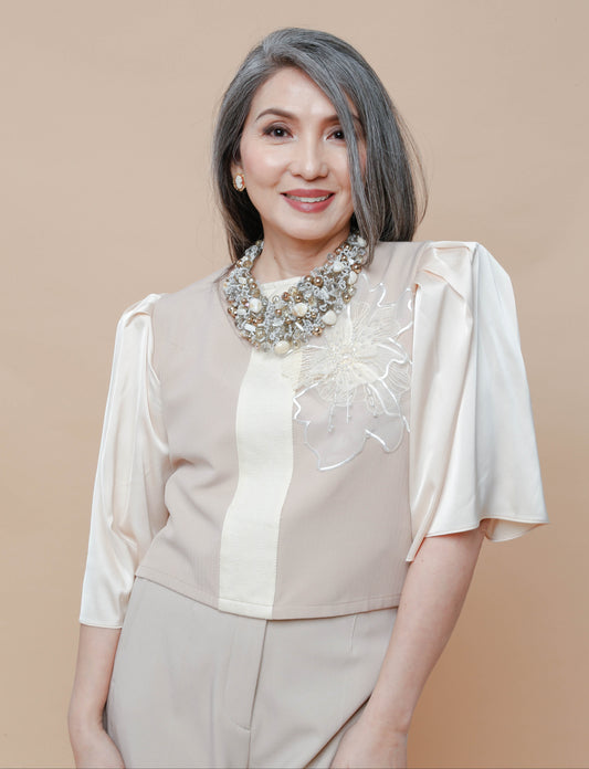 Cream Ecru Blusa