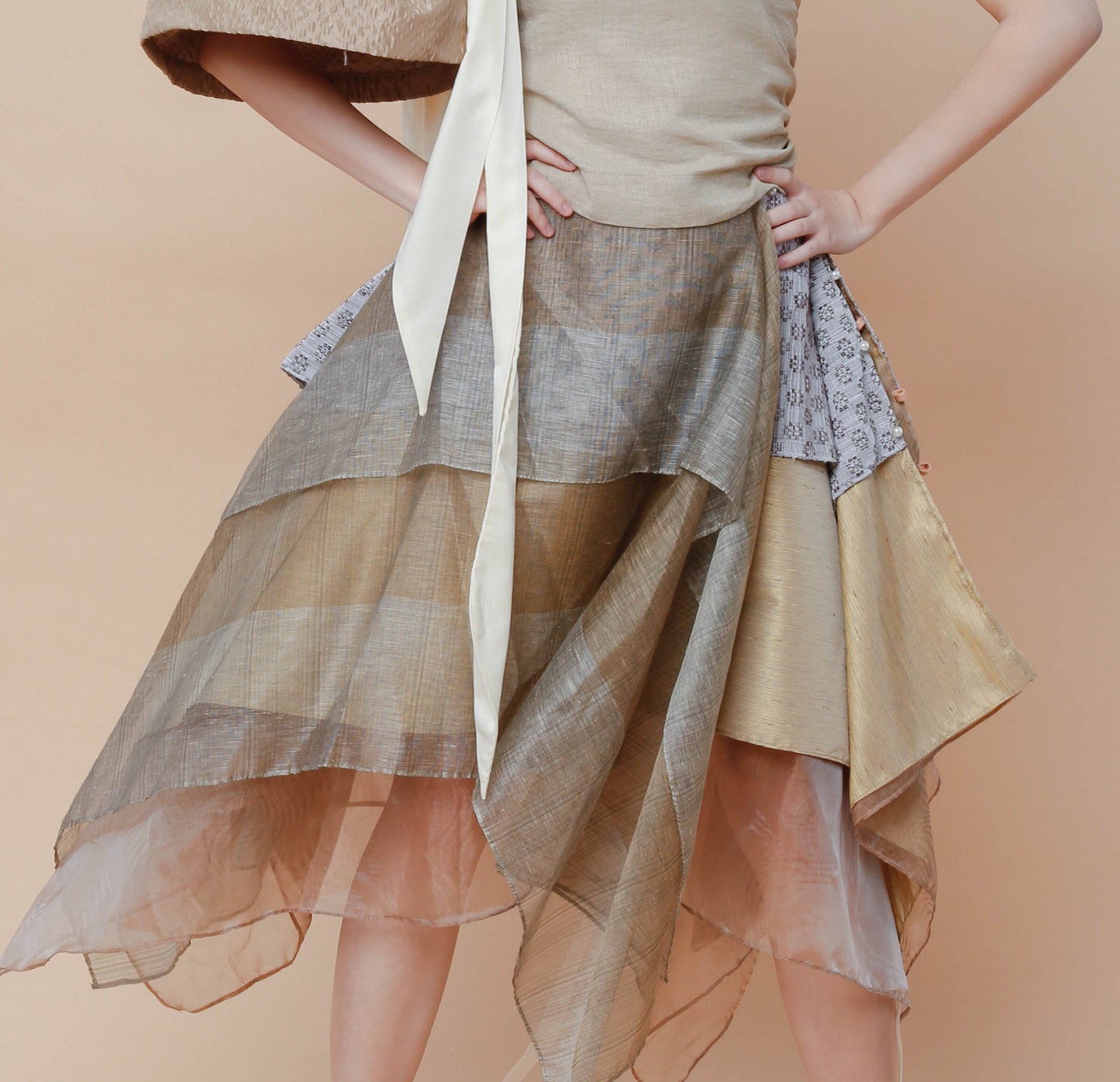 Freestyle Skirt Earth Tone Kundiman Weave