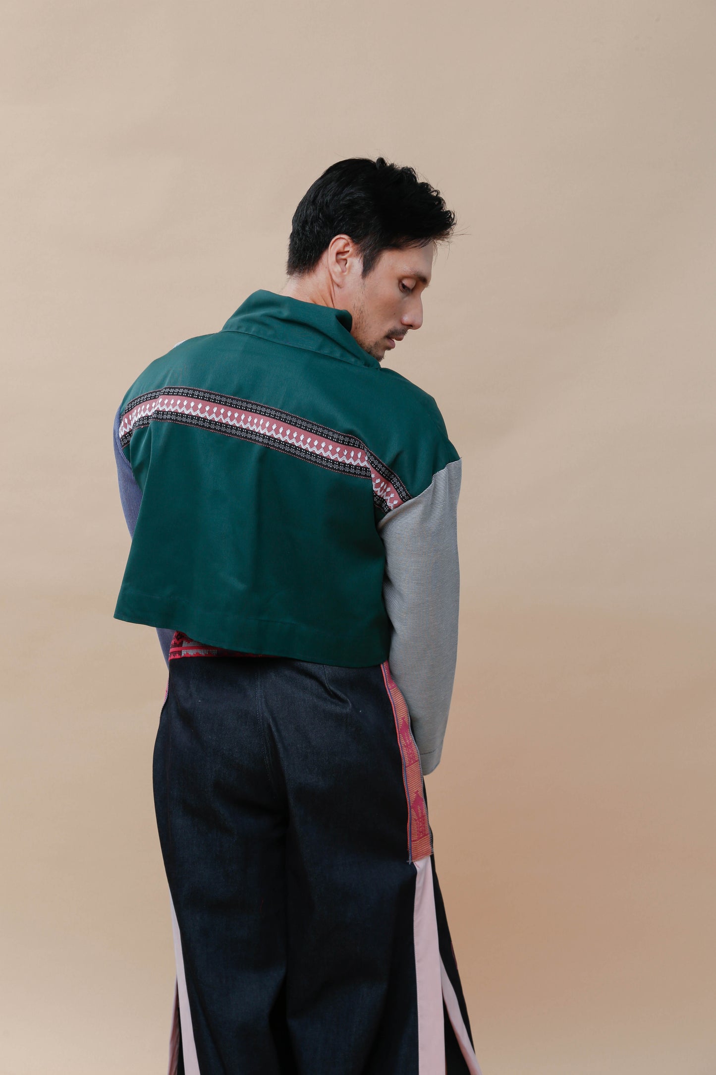 Rockstar Jacket in Green Yakan Weave Ny