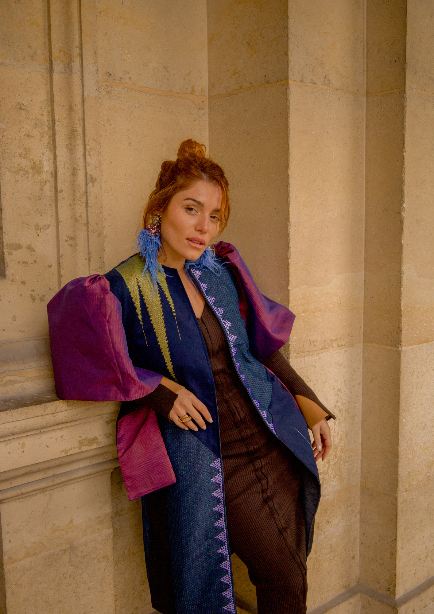 Mariposa Long Trench in Purple