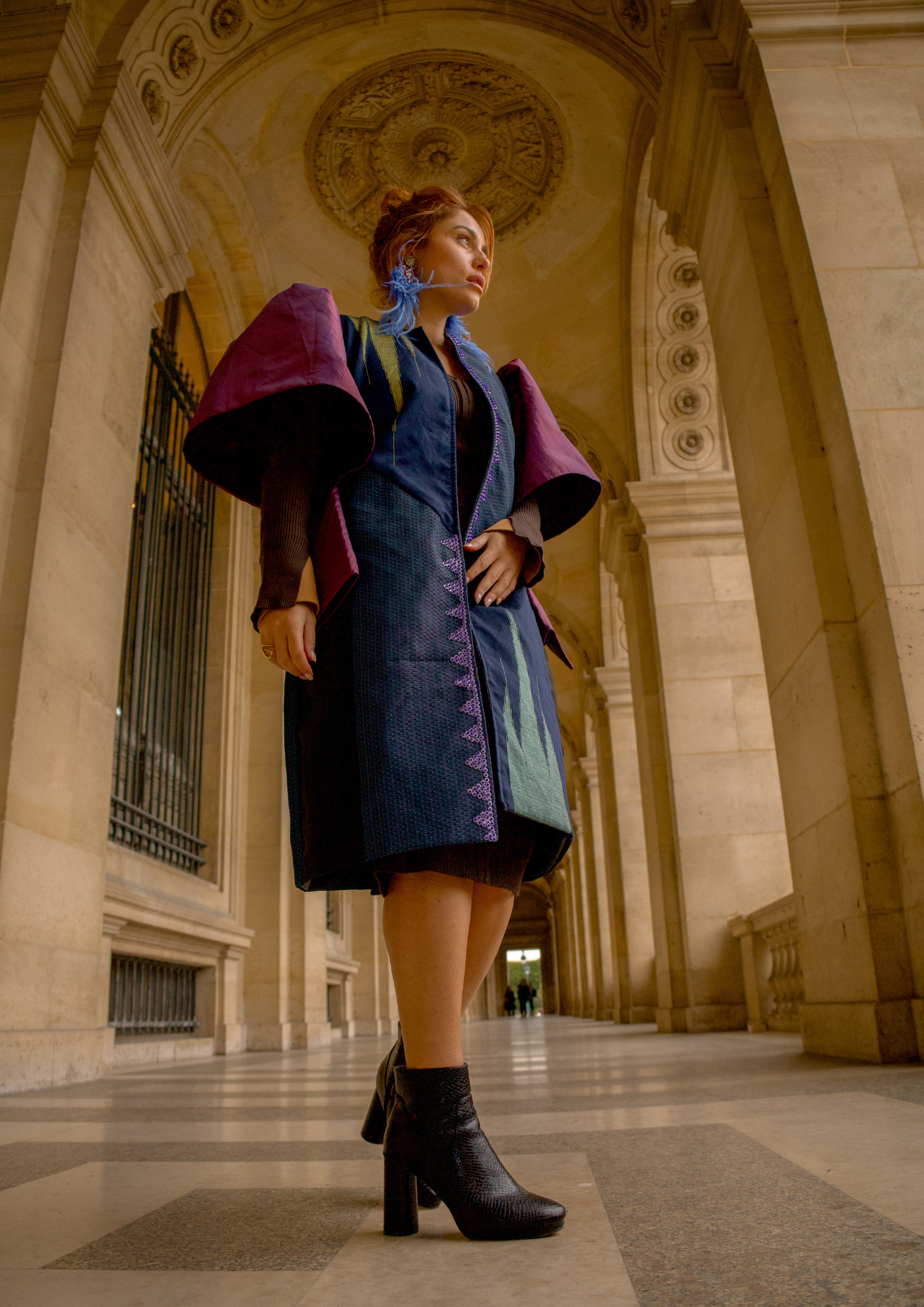 Mariposa Long Trench in Purple