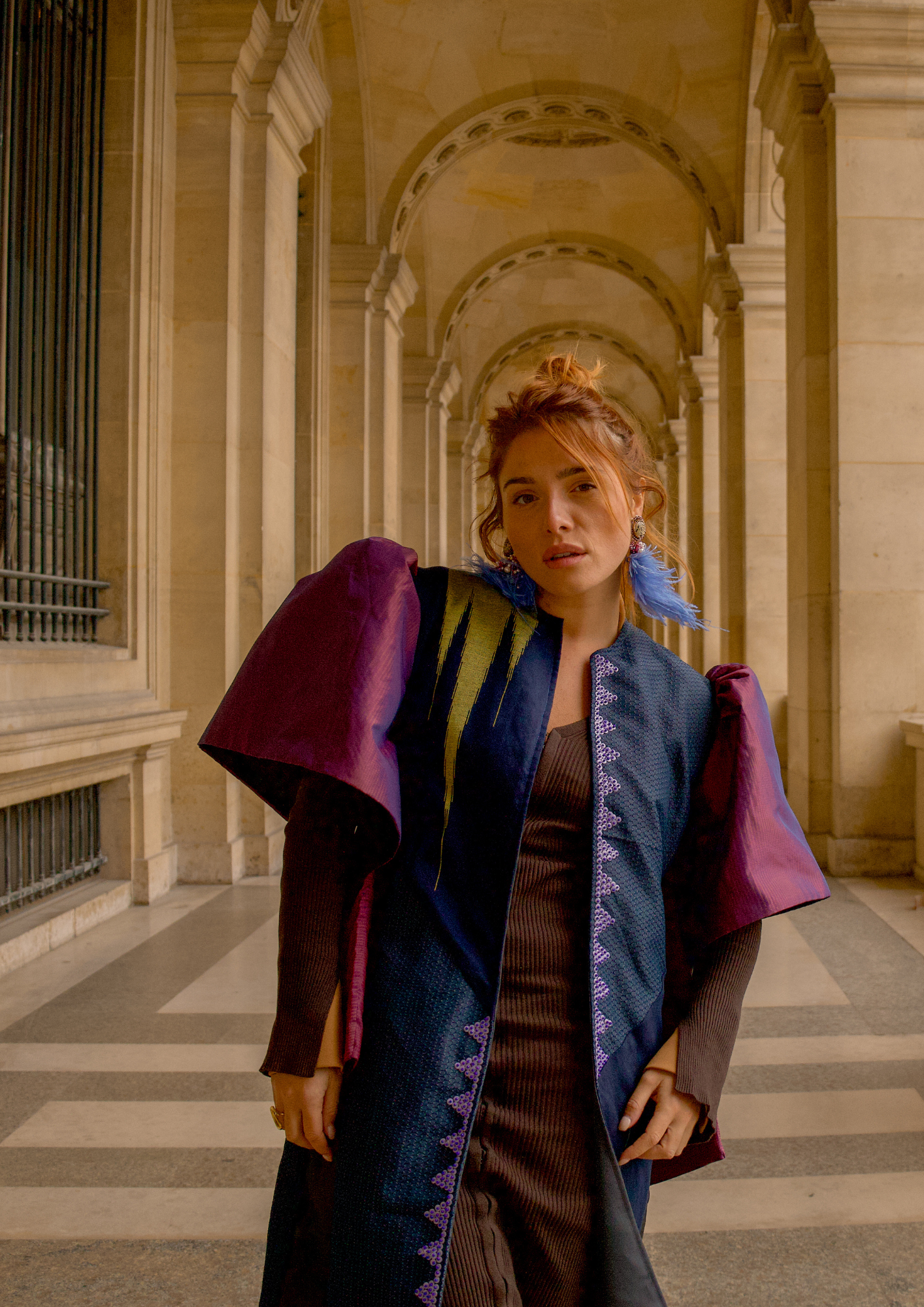 Mariposa Long Trench in Purple