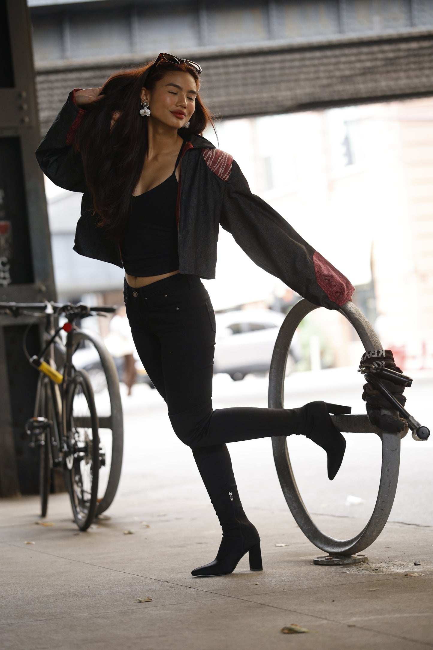 Jessica NY Coat with Tnalak and Binakol