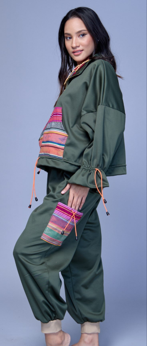 Galaw Jogger Pants and Jacket in Ifugao Weave