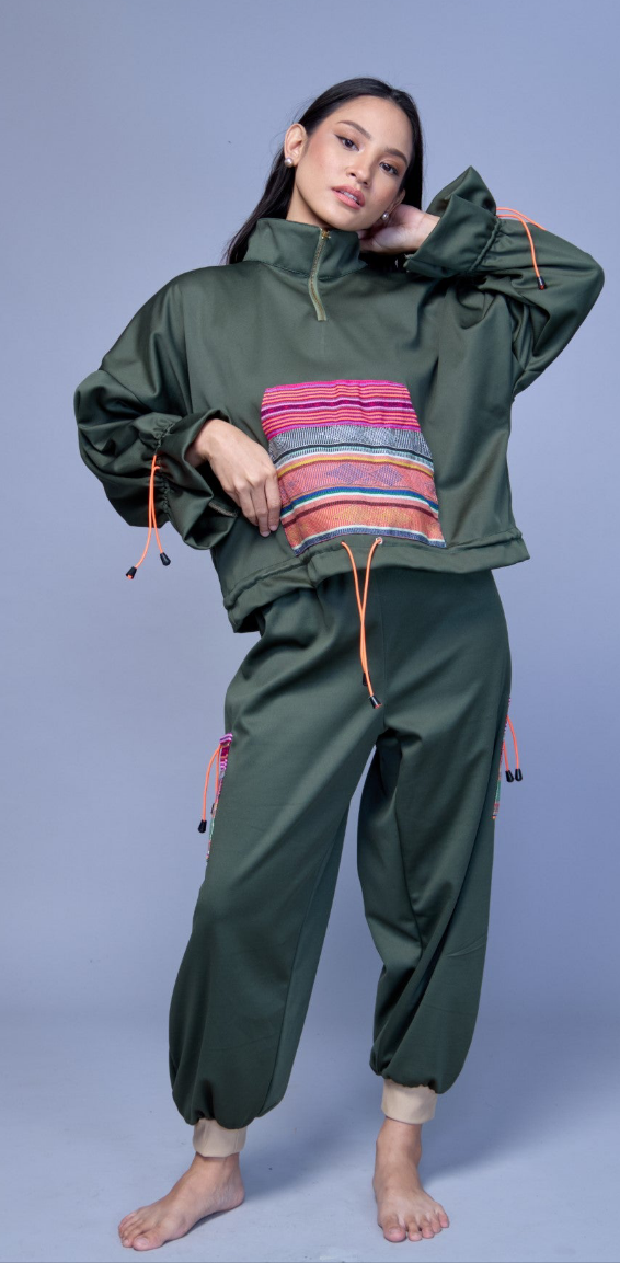 Galaw Jogger Pants and Jacket in Ifugao Weave