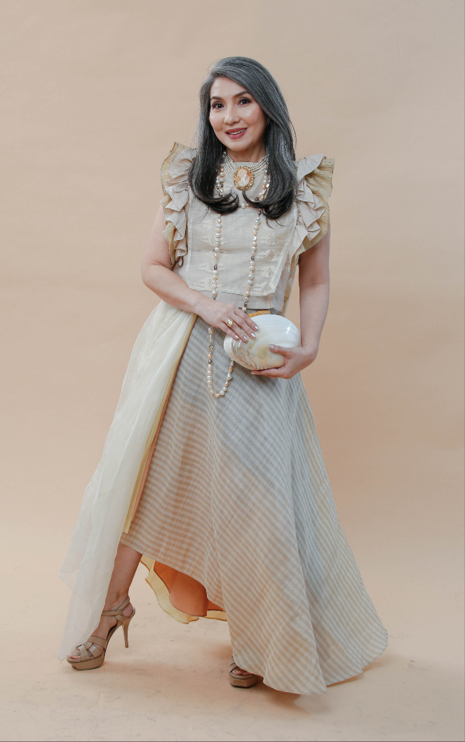 Barong Bib in Suksuk Handweave of Aklan