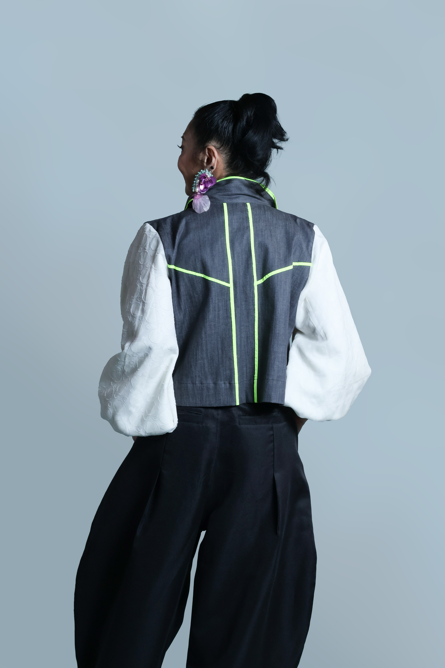 PANSIT CANTON WITH SAHOG STATEMENT JACKET WITH KABANGKALAN NEGROS WEAVE