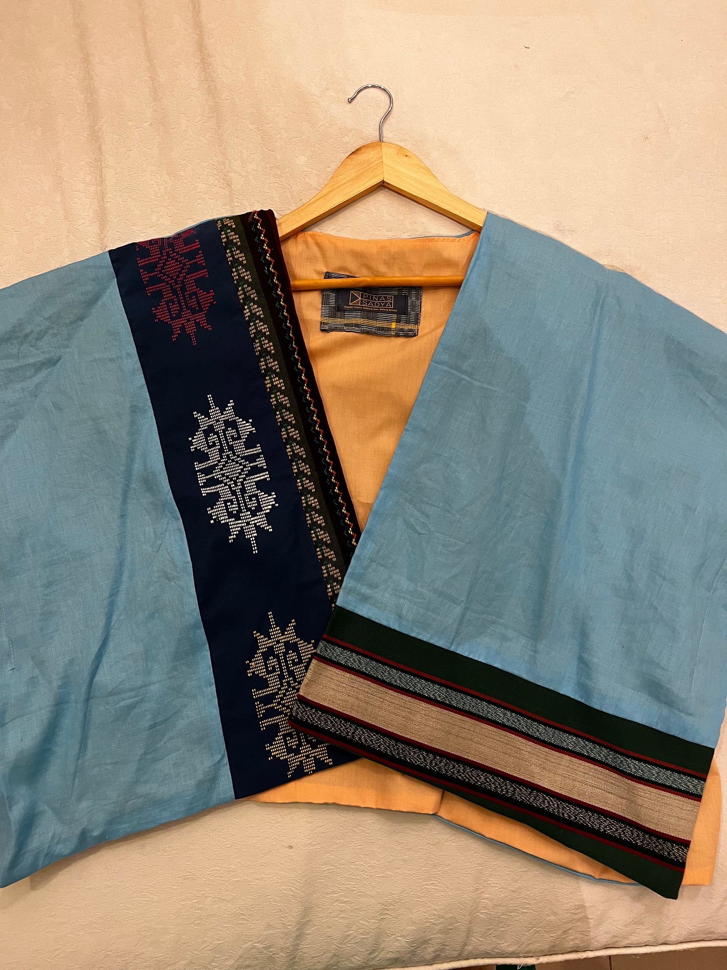 Ulap Heritage Poncho witn Inaul and Negros Weaves in Stripes