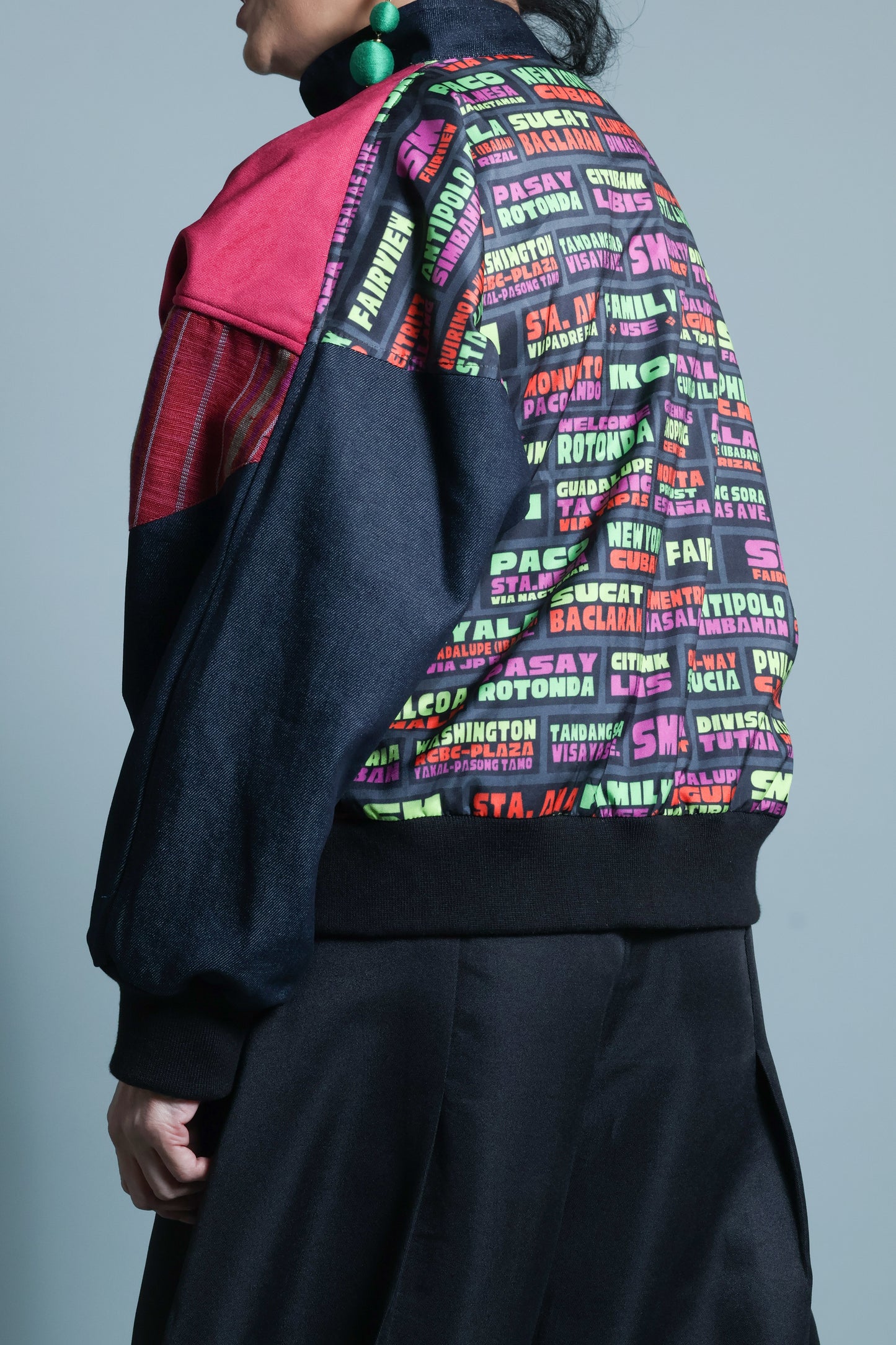 BAKASYONISTA JACKET IN BINAKOL AND KANTARINES WEAVE WITH LINING