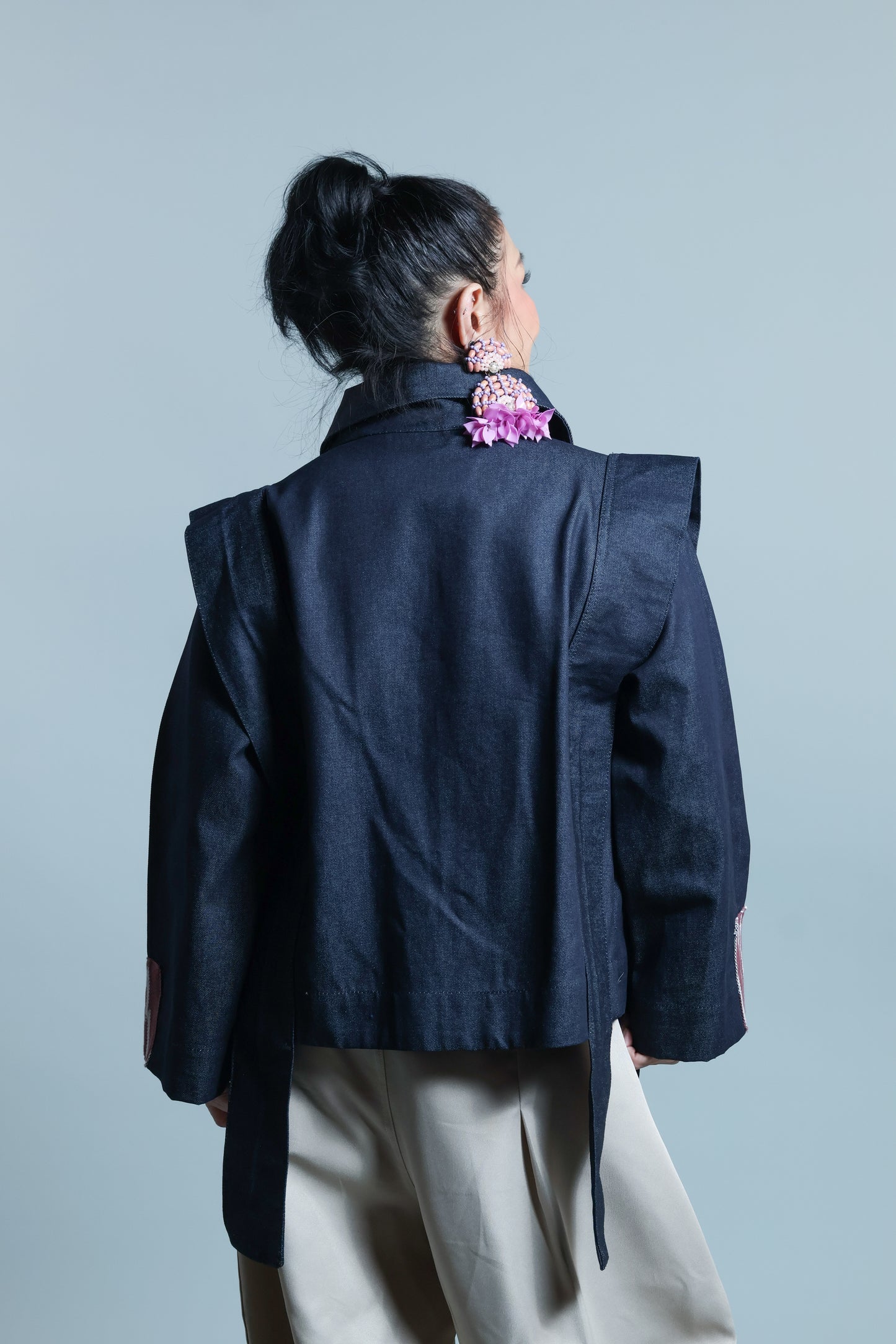 JUMPER JACKET IN PURPLE TNALAK WEAVE OF THE NORTH