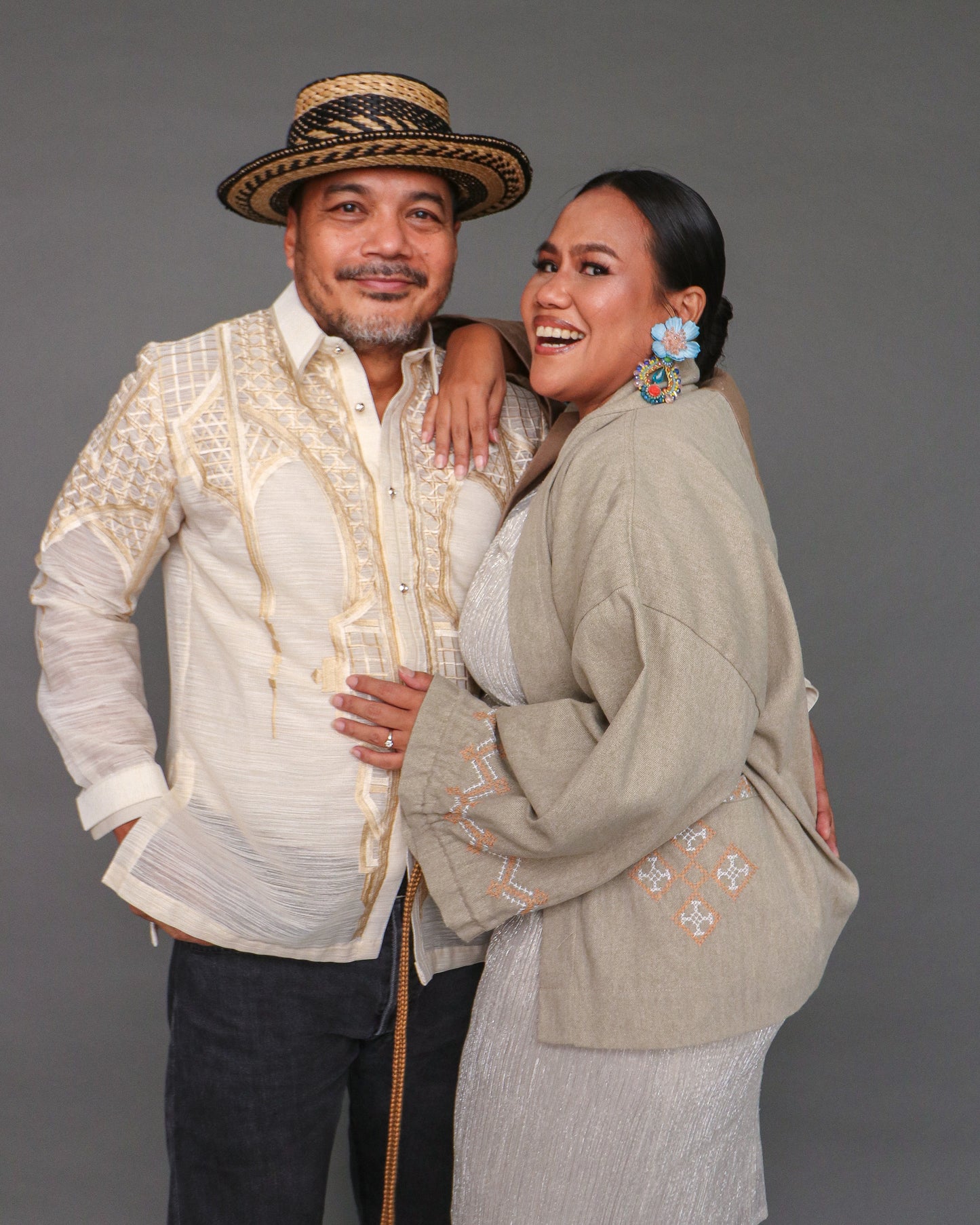 Maginoo Premium Pina Barong for Men in Geometric Pattern by Berches