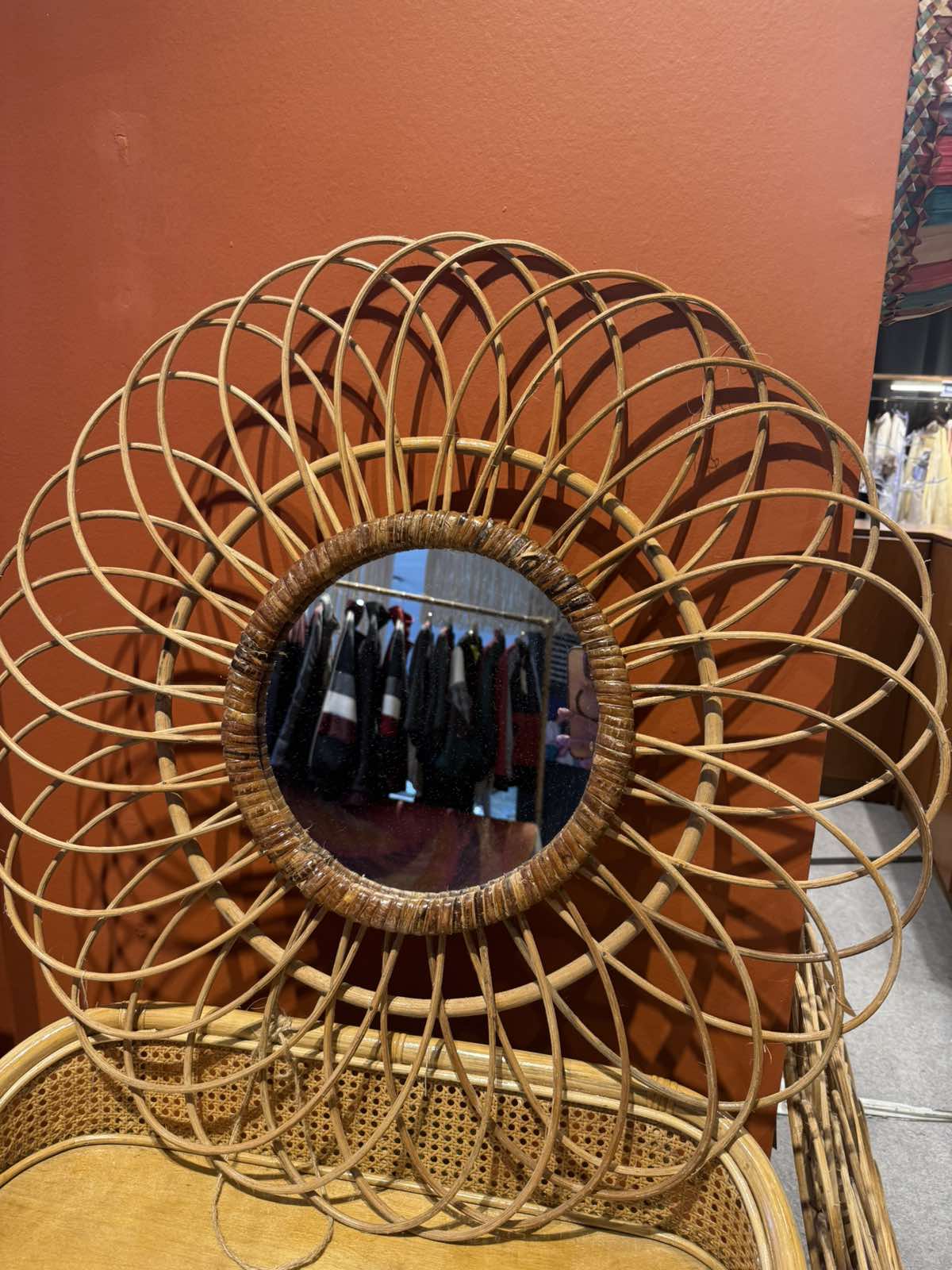 Mother Lily Rattan Mirror