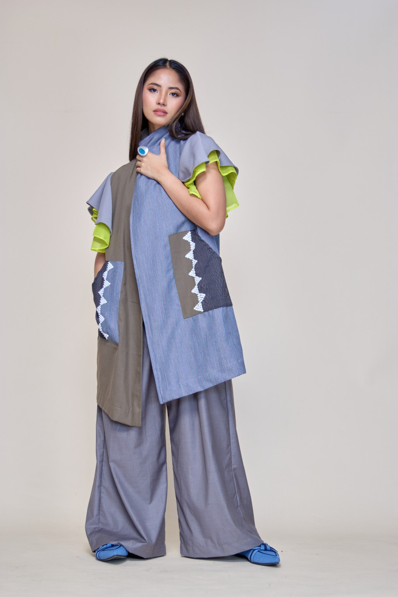 Panganay Puffed Sleeves beaded