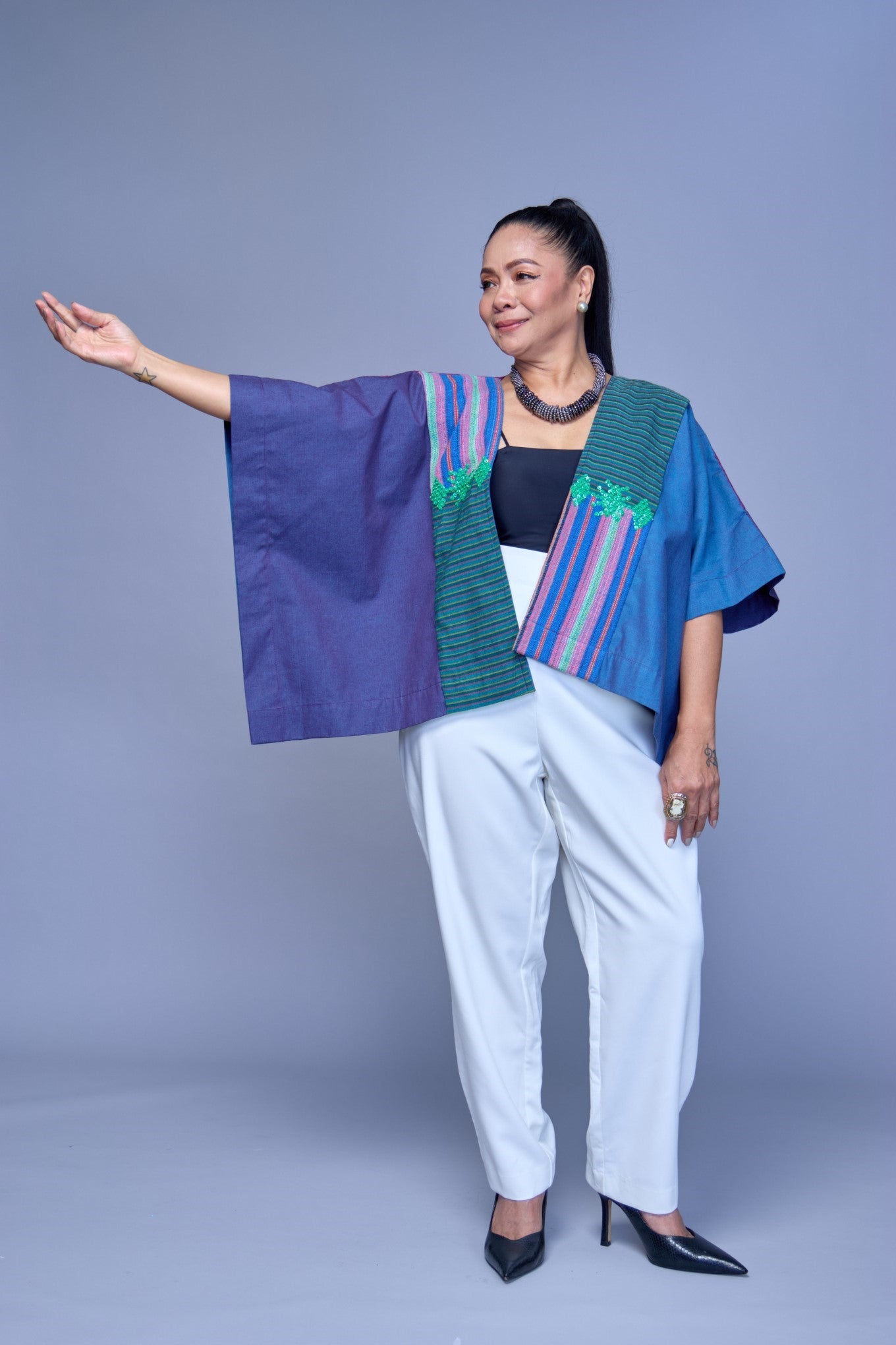 Makulay Heritage Poncho in Negros and Isabela Weaves