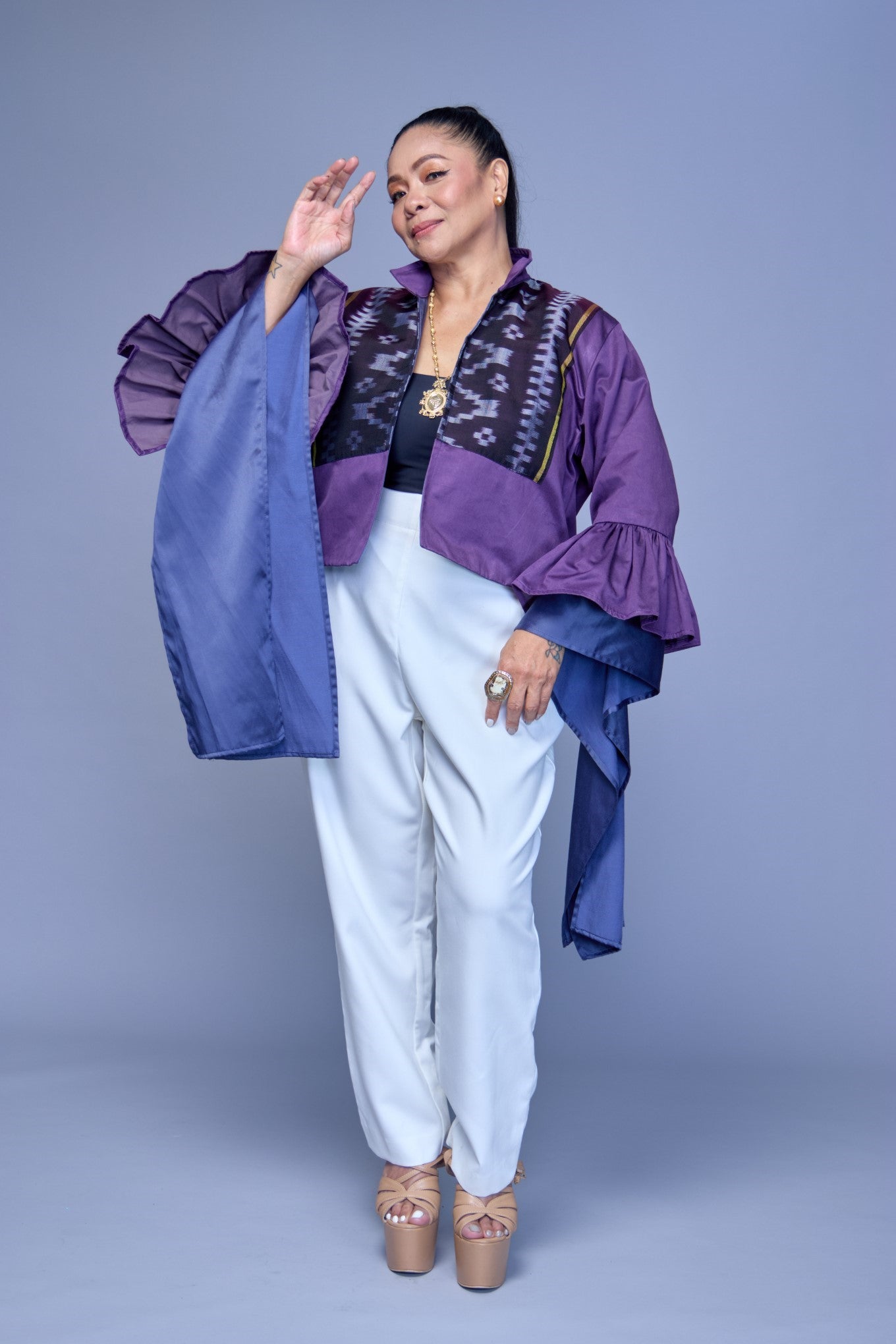 Bayang Magiliw in Purple Inaul of Maguindanao