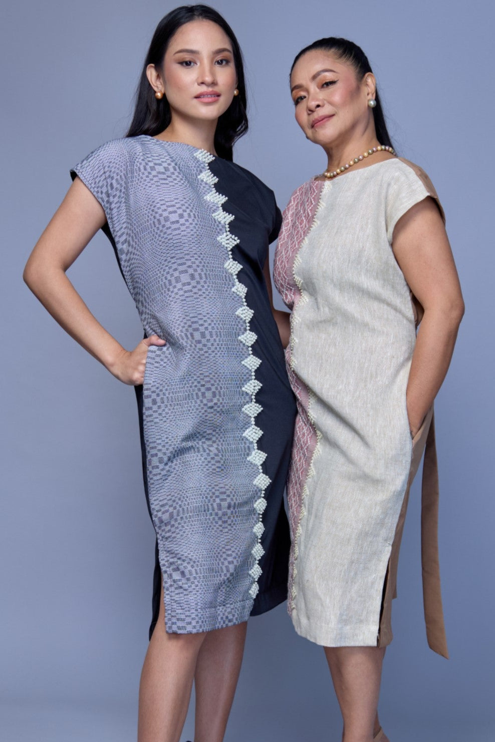 Doble Kara Two Toned Old Rose Dress