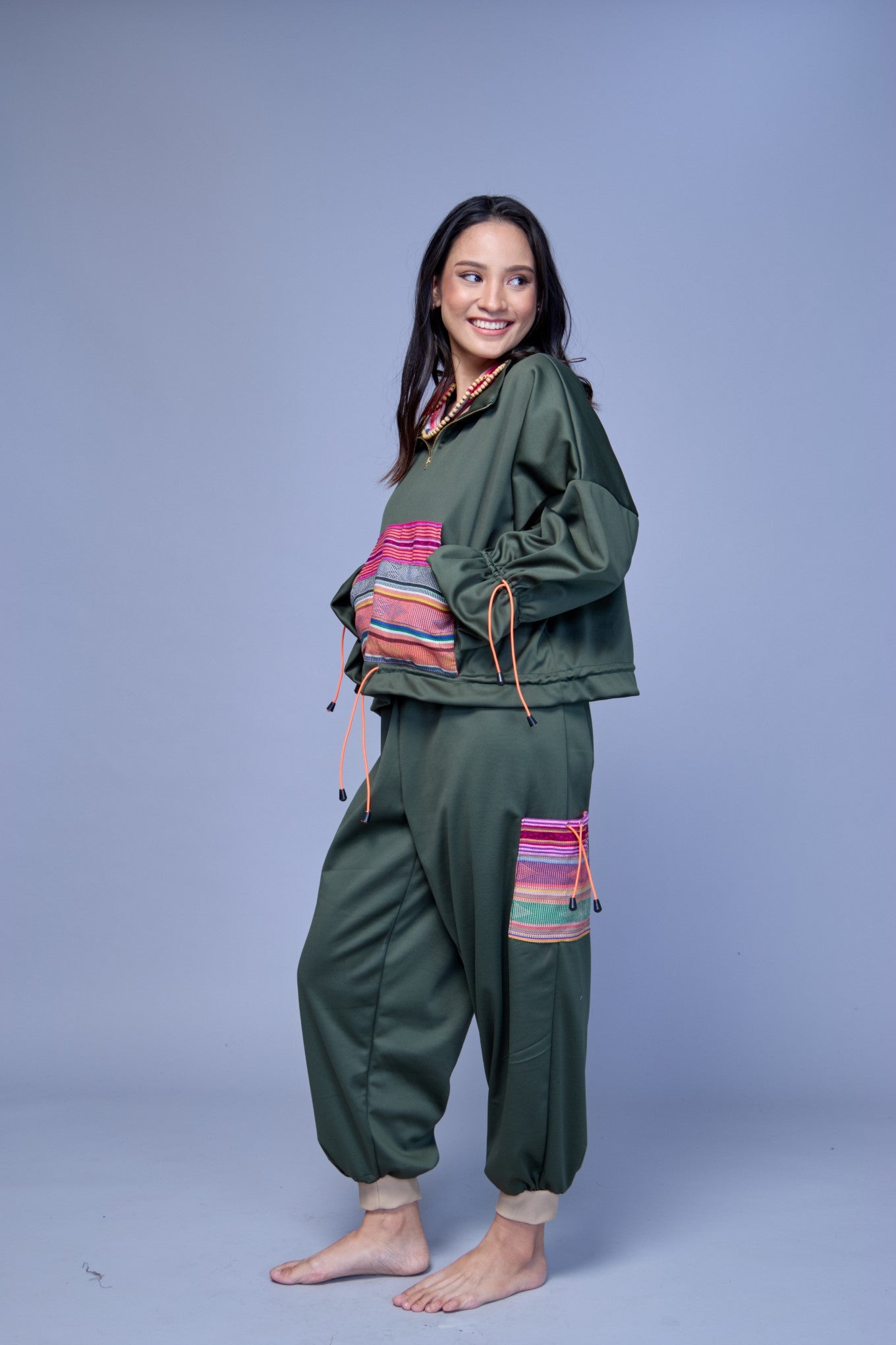 Galaw Jogger Pants and Jacket in Ifugao Weave
