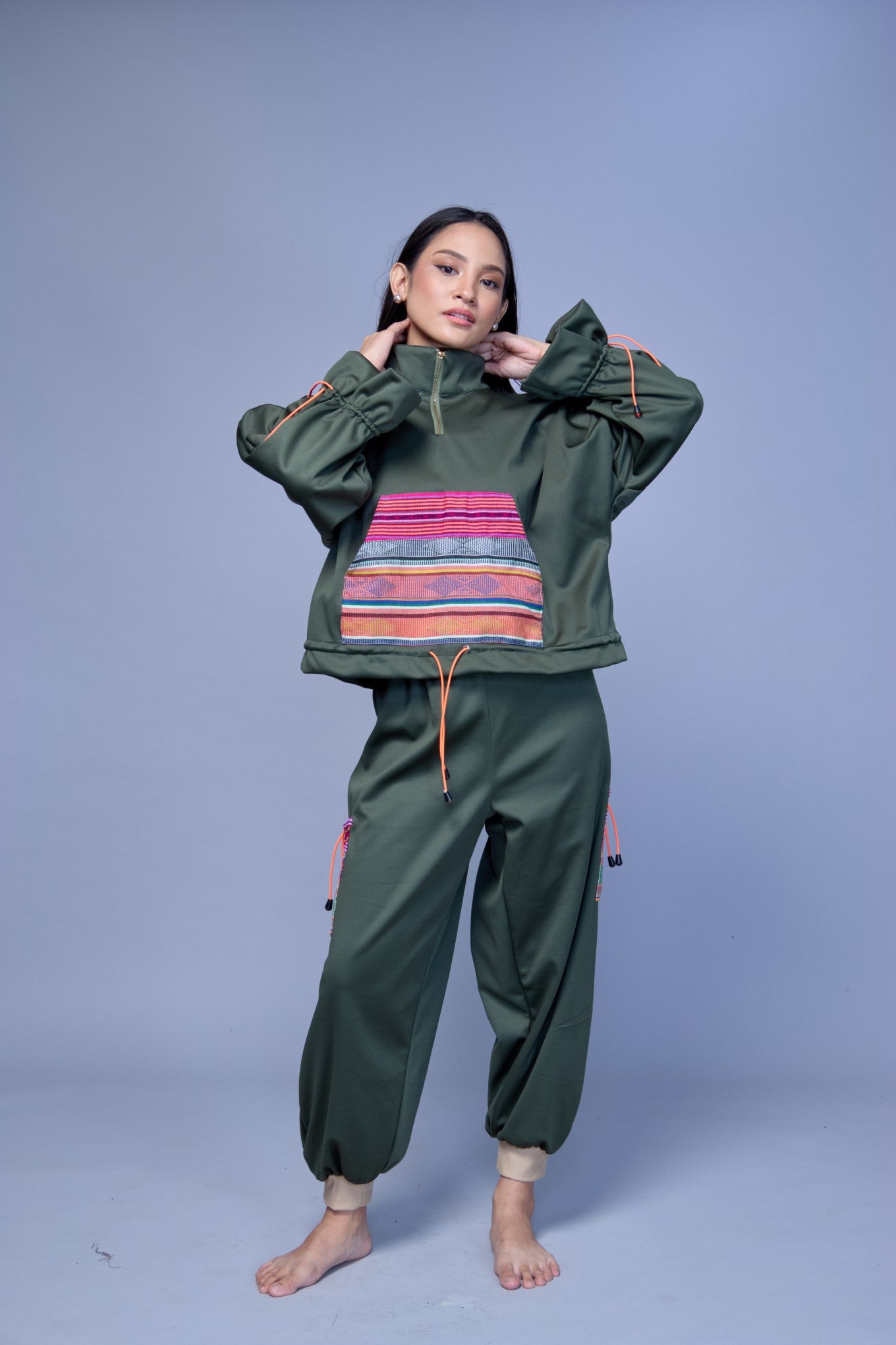 Galaw Jogger Pants and Jacket in Ifugao Weave