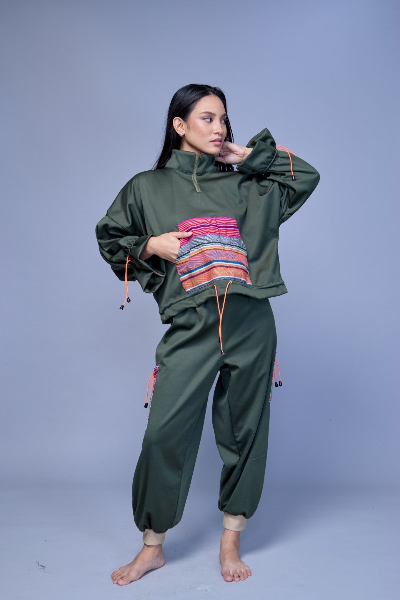 Galaw Jogger Pants and Jacket in Ifugao Weave