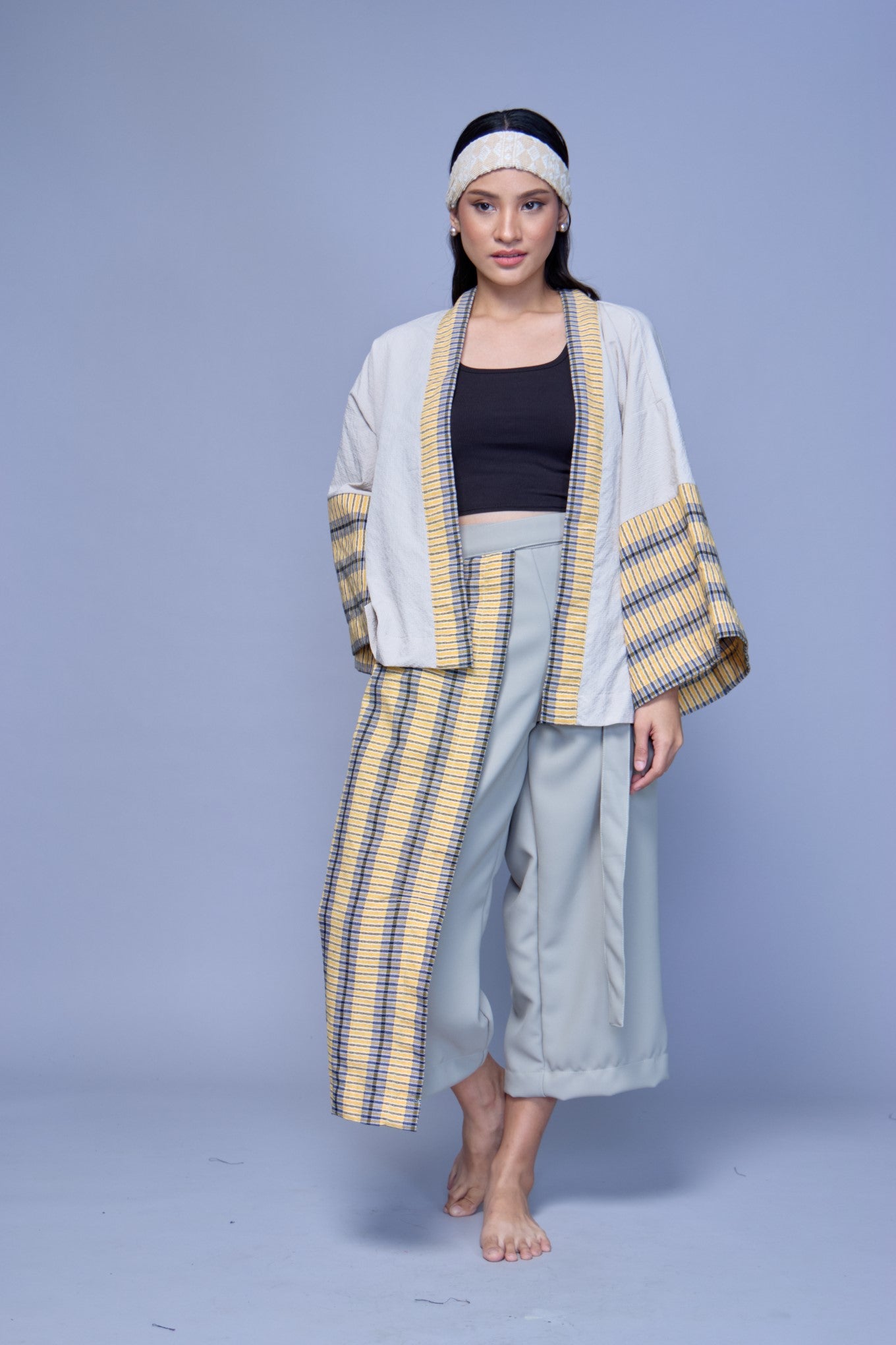 Matatag Kimono and Pants with Checkered Binakol of Abra
