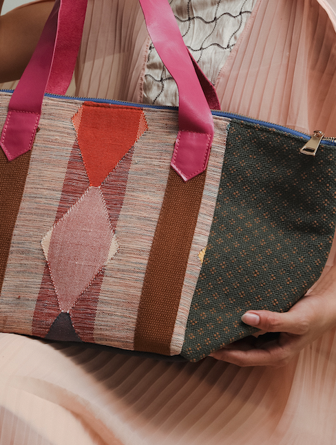 Maraming Laman Tote Bag in Rare Marawi Weave