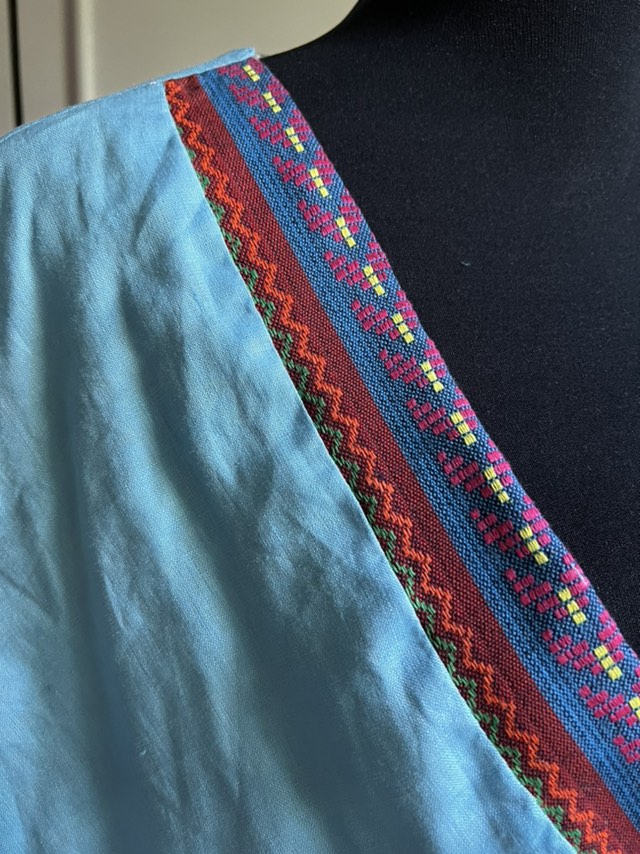 Ulap Heritage Poncho witn Inaul and Negros Weaves in Stripes