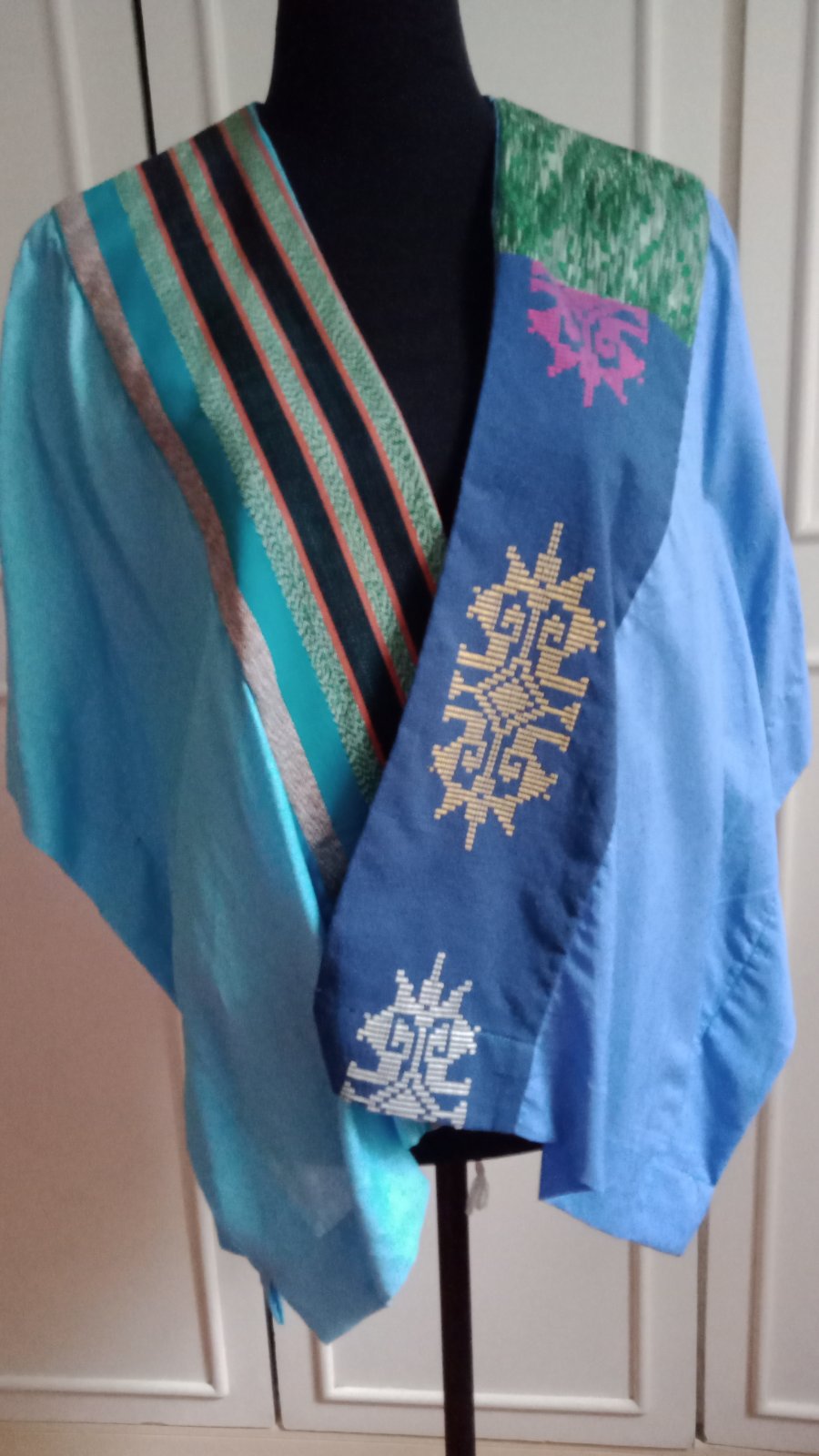 Ulap Heritage Poncho (NO LINING) with Inaul and Negros Weaves with Collar Weave