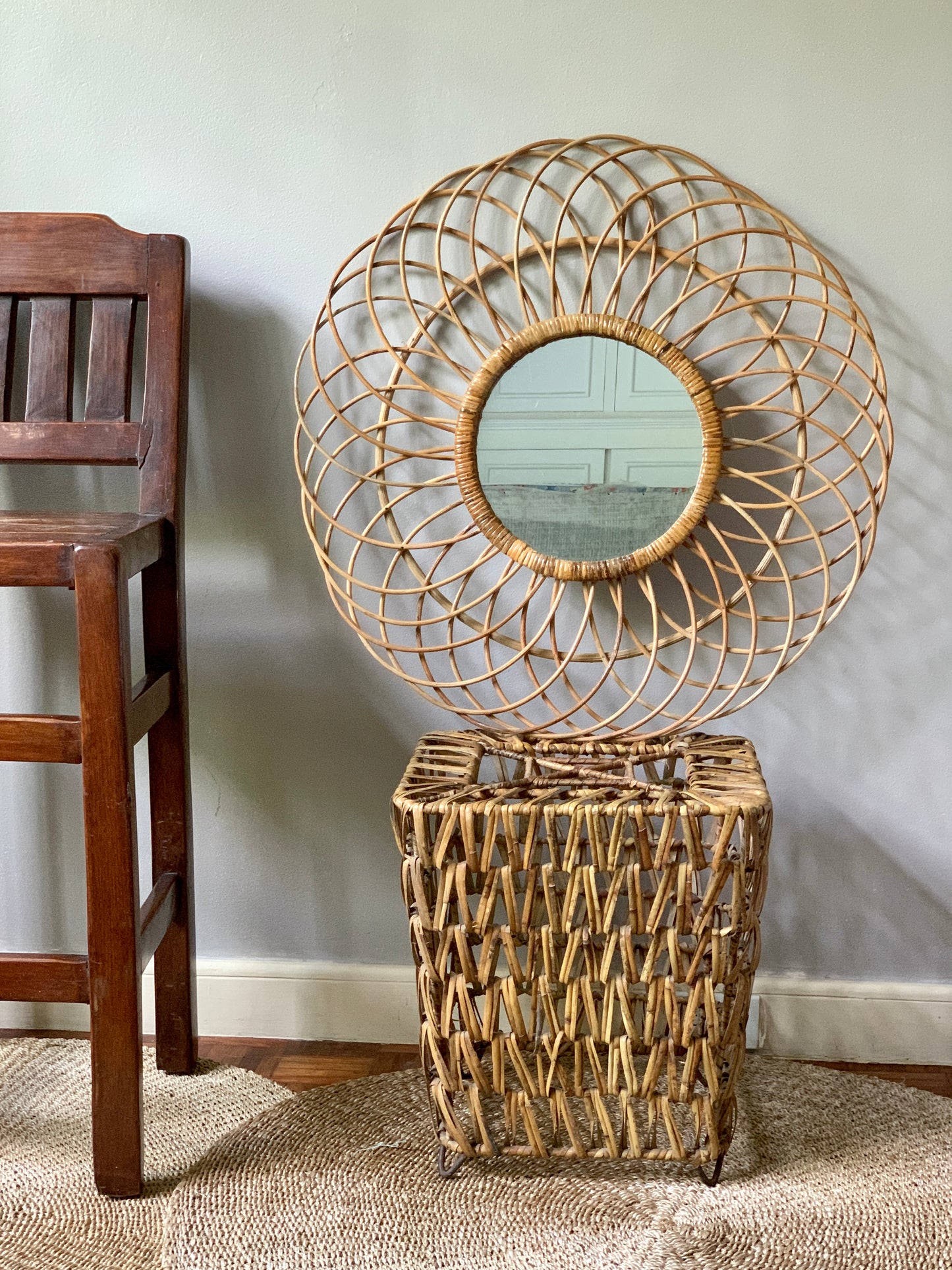 Infinity Rattan Mirror