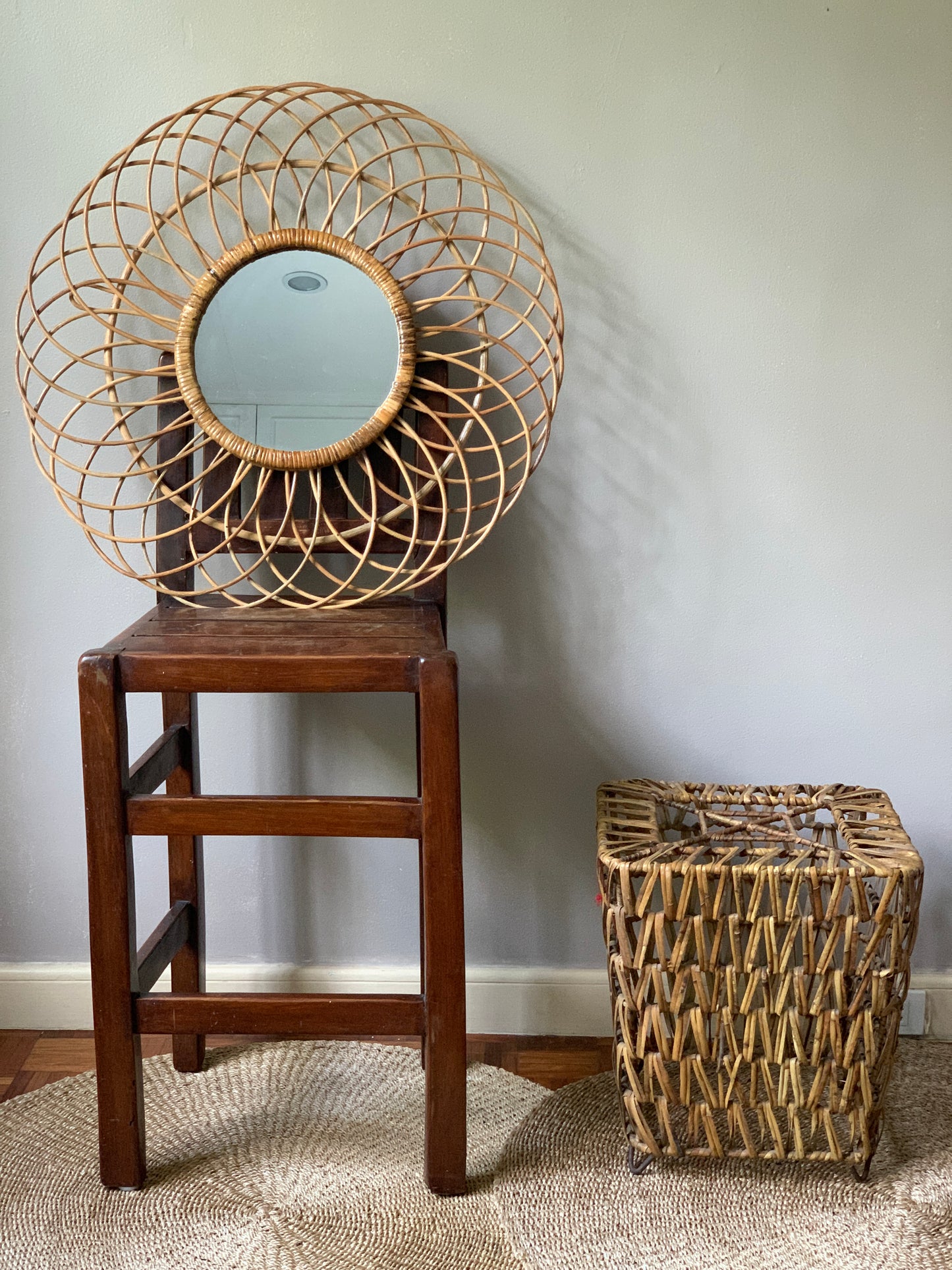 Infinity Rattan Mirror