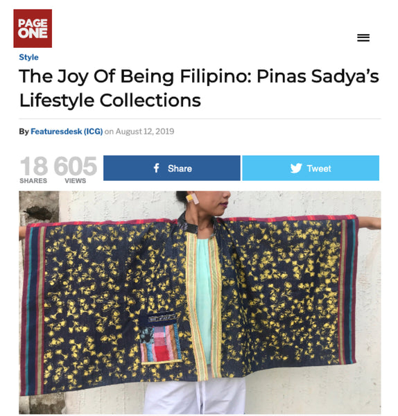 The Joy of Being Filipino: Pinas Sadya featured by PageOne