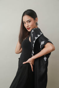 Dignidad Trench Kimono with Deep Pockets and Hand Beadwork