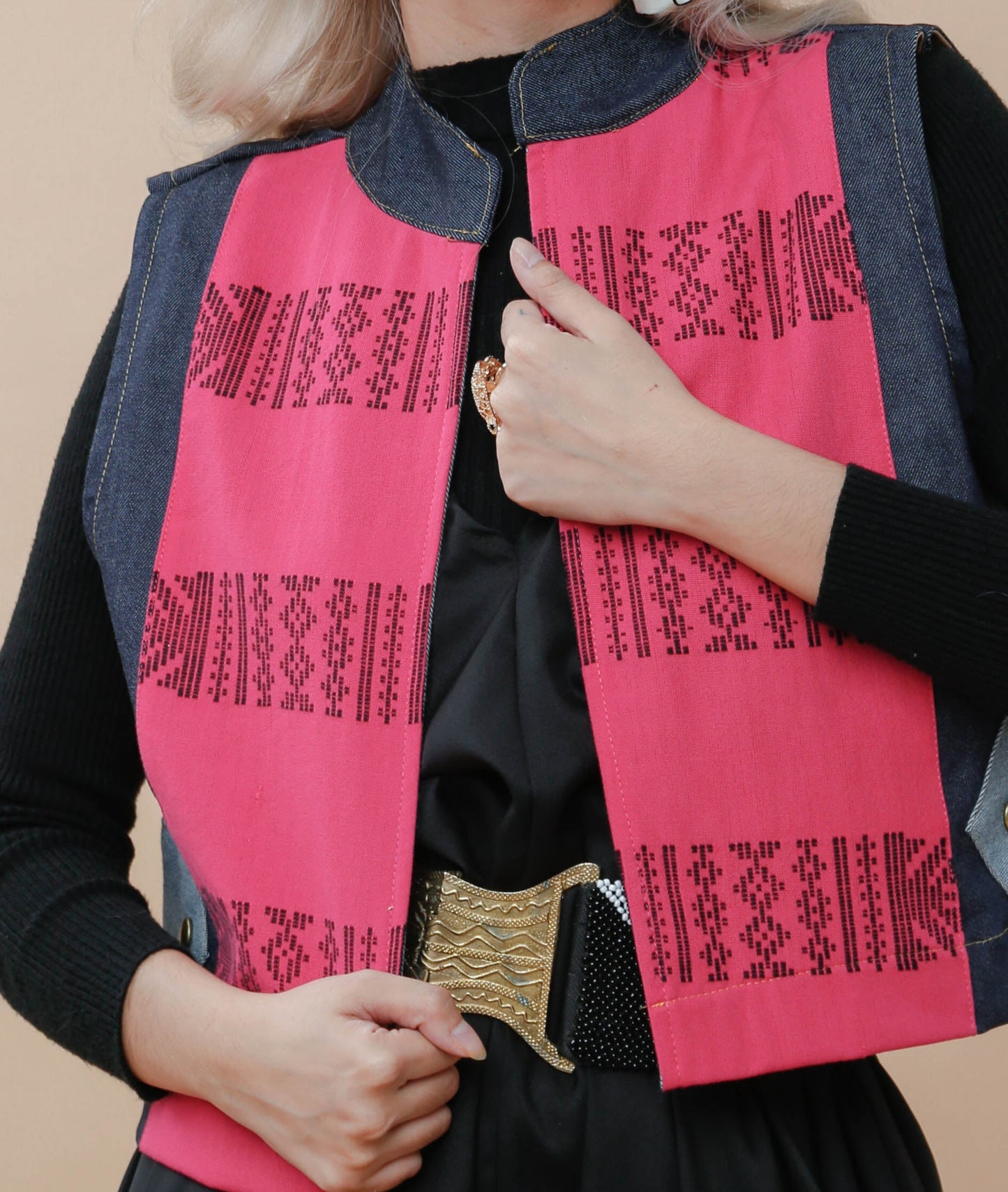 I Did My Vest in Pink Inaul NY
