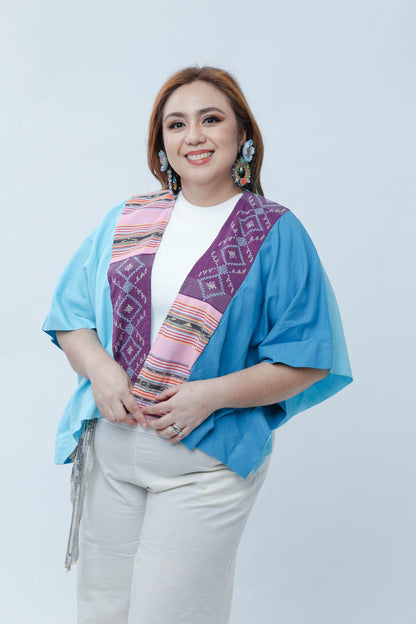 Heritage in Blue with purple