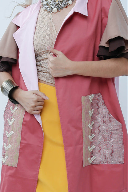 Panganay Long Cover Up in Old Rose