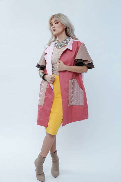 Panganay Long Cover Up in Old Rose