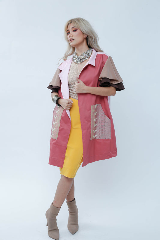 Panganay Long Cover Up in Old Rose