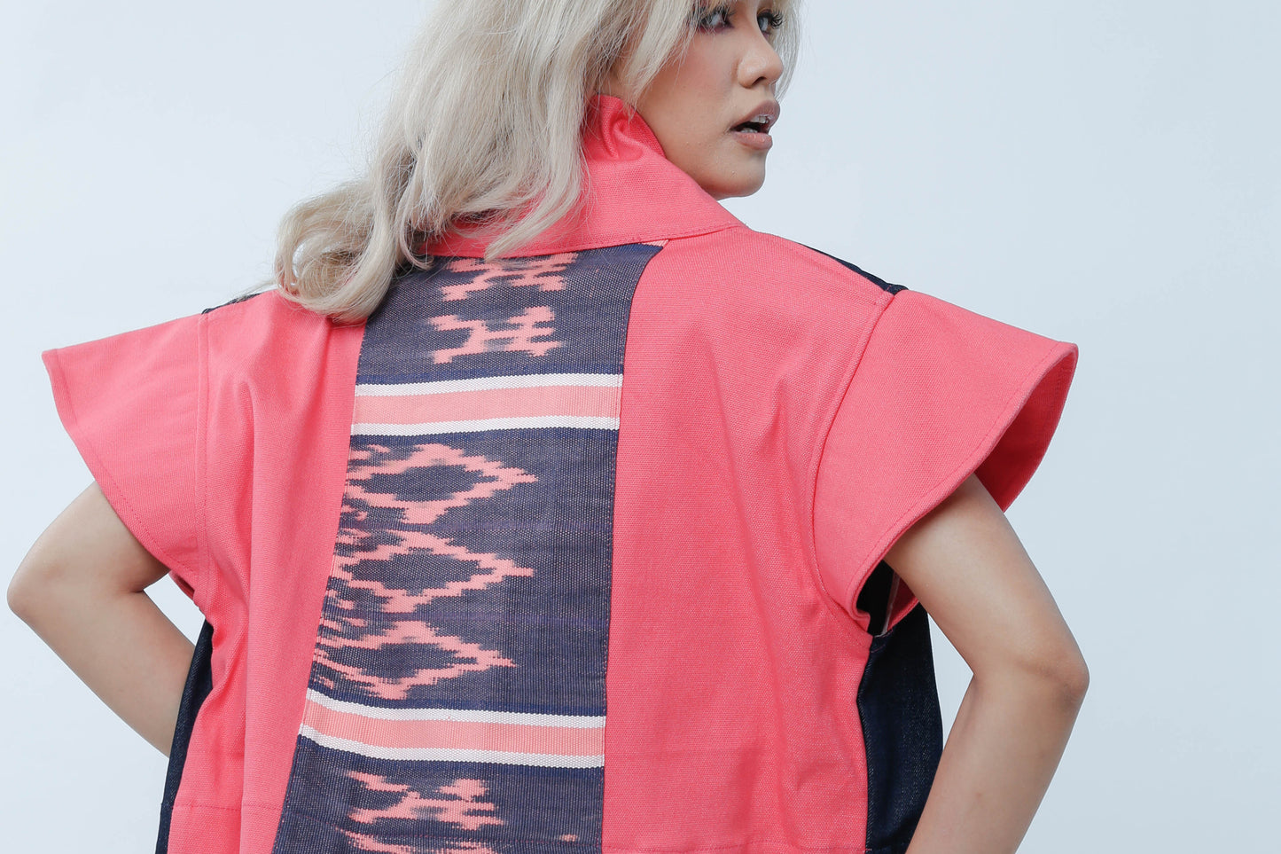 I Got Your Back in Pink Ikat of the North