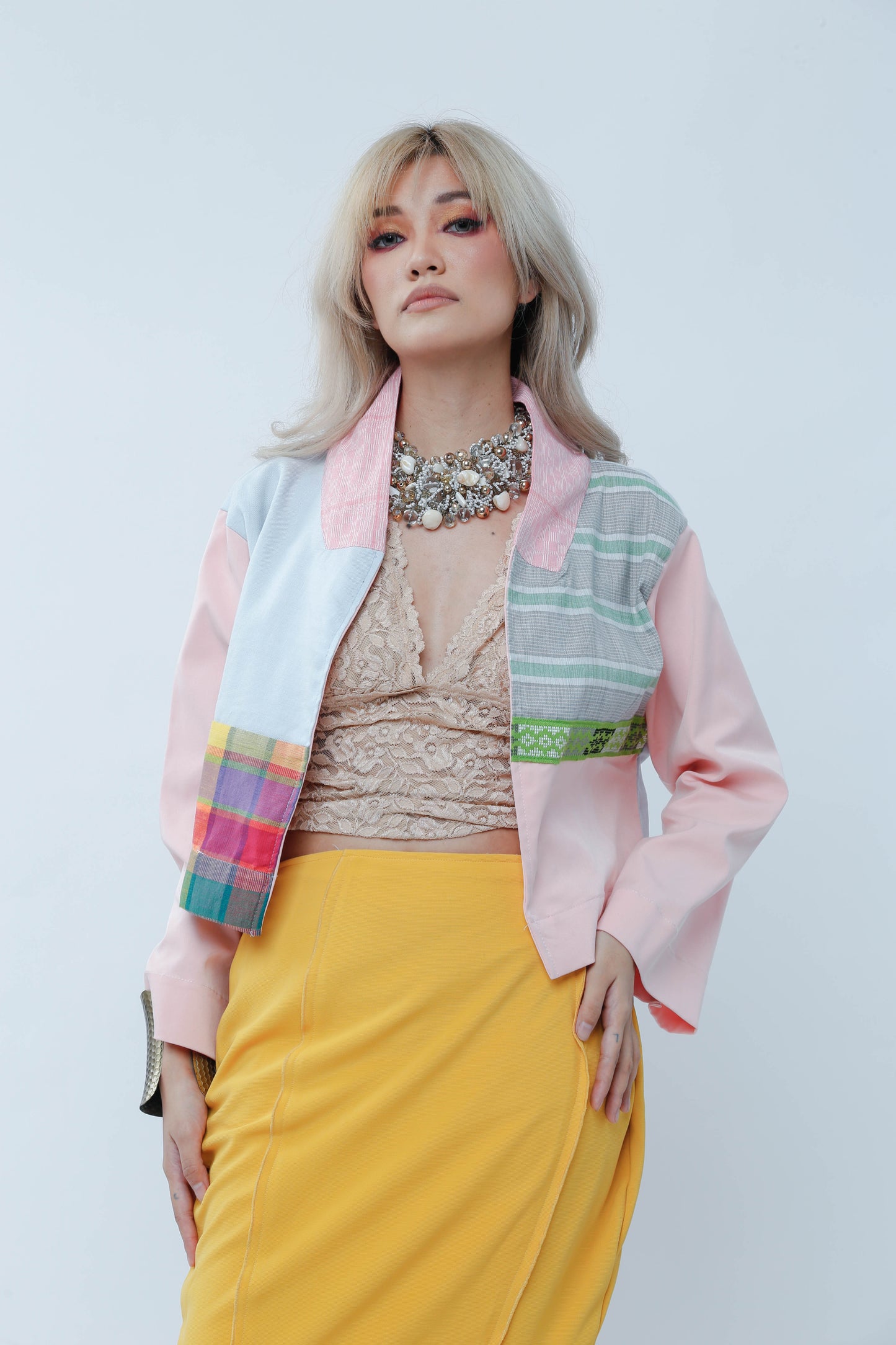 Sorbetes Jacket in Multi Handwoven Weaves