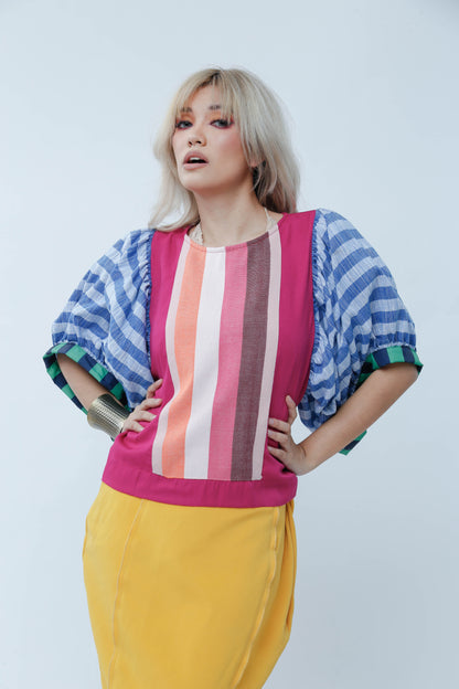 Fiesta Top in Kantarines Stripes